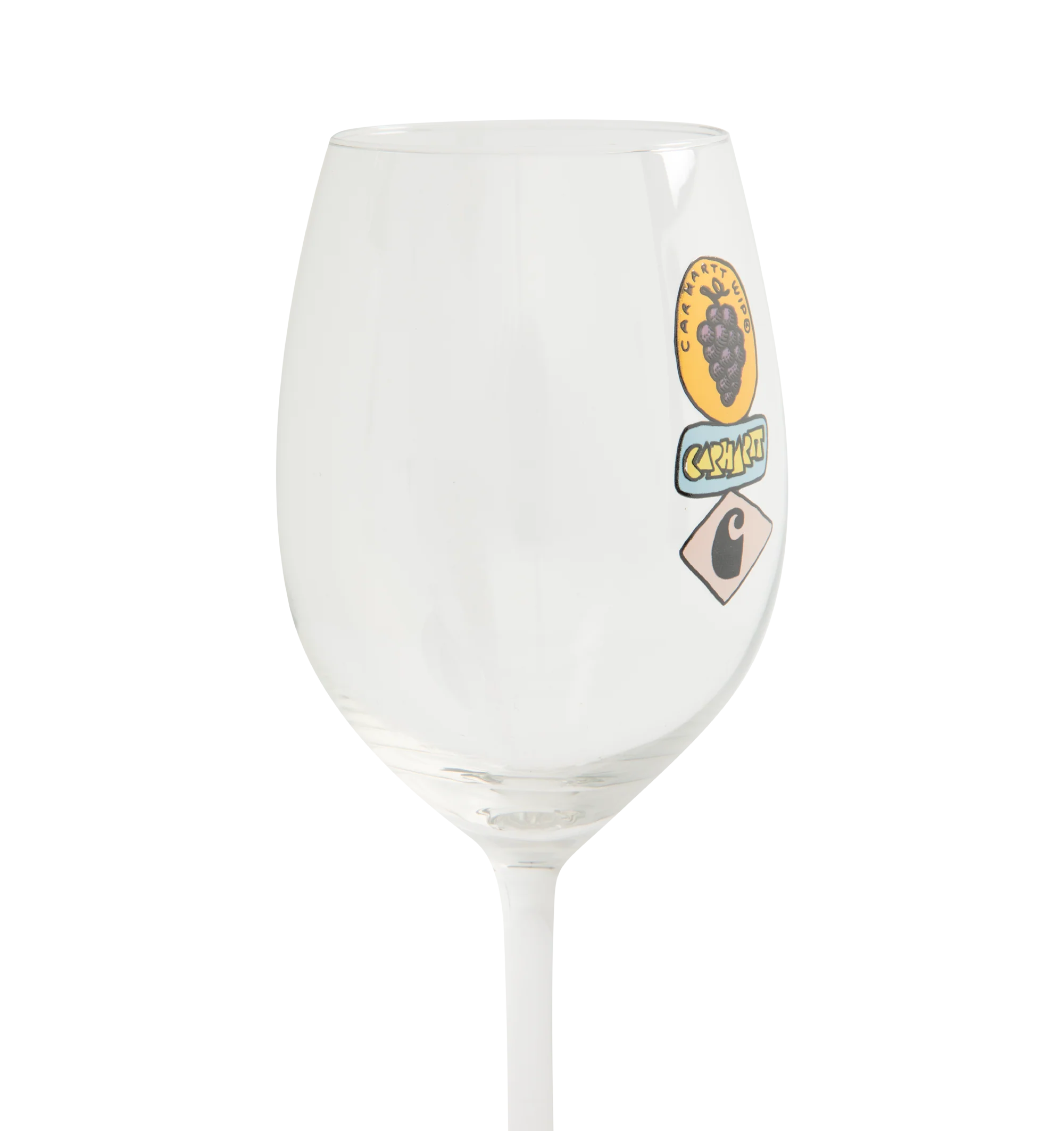 Image 2 of 2 - MULTI - The Stacked Grapes Wine Glass Set is made from glass and detailed with seasonal graphic prints. 32 cl / 11 oz; 7.7 x 19.8cm (3.03 x 7.80 inch)