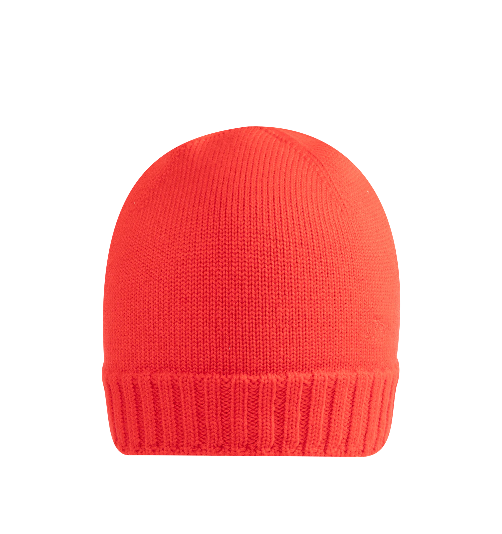 Image 1 of 2 - RED - Bottega Veneta Men's Beanie is crafted in a lightweight wool knit, featuring BV logo embroidery, and a slit at back. Made in Italy.
