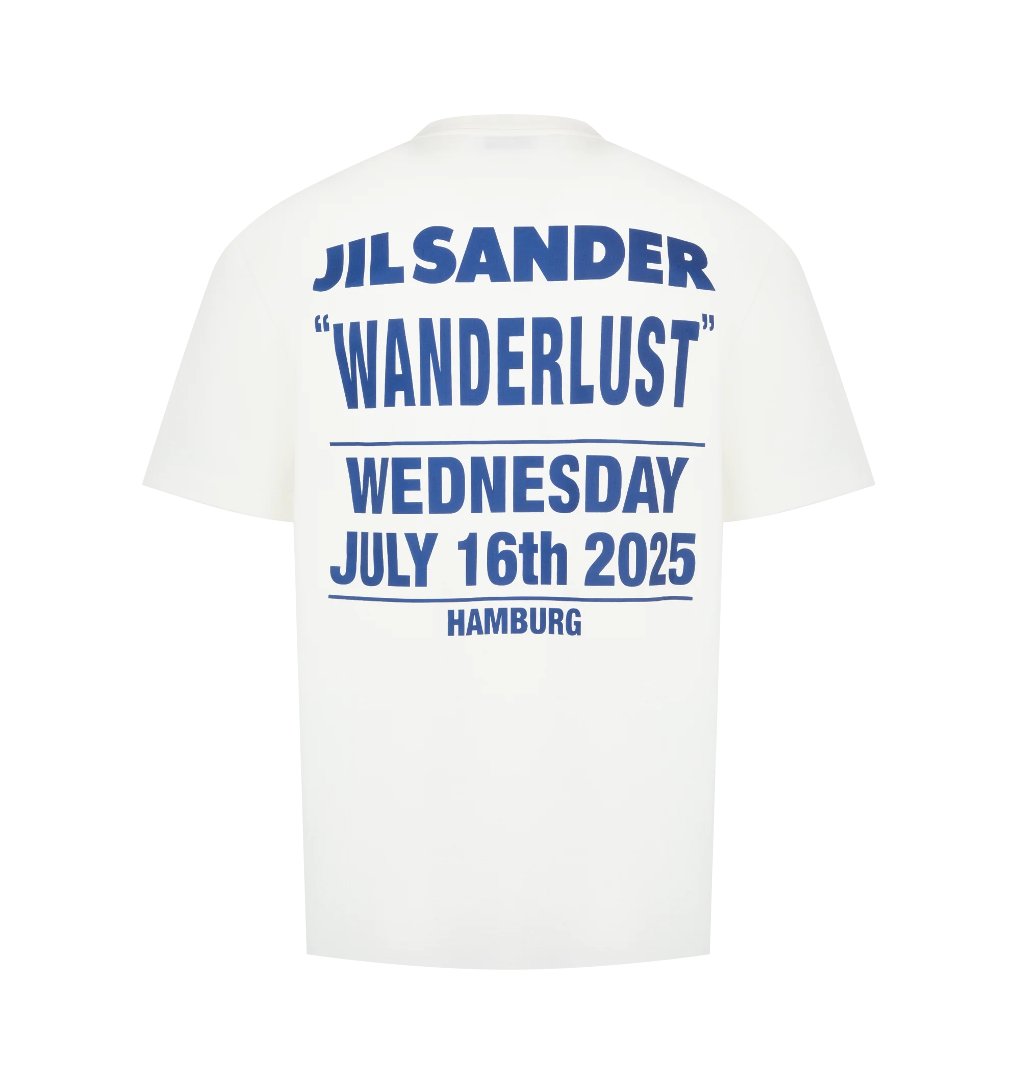 Image 2 of 2 - WHITE - JIL SANDER Graphic T-Shirt featuring oversized fit, dropped shoulders, images from the Wanderlust project, printed cotton jersey, short sleeves and crew neck. 100% cotton. Made in Italy.