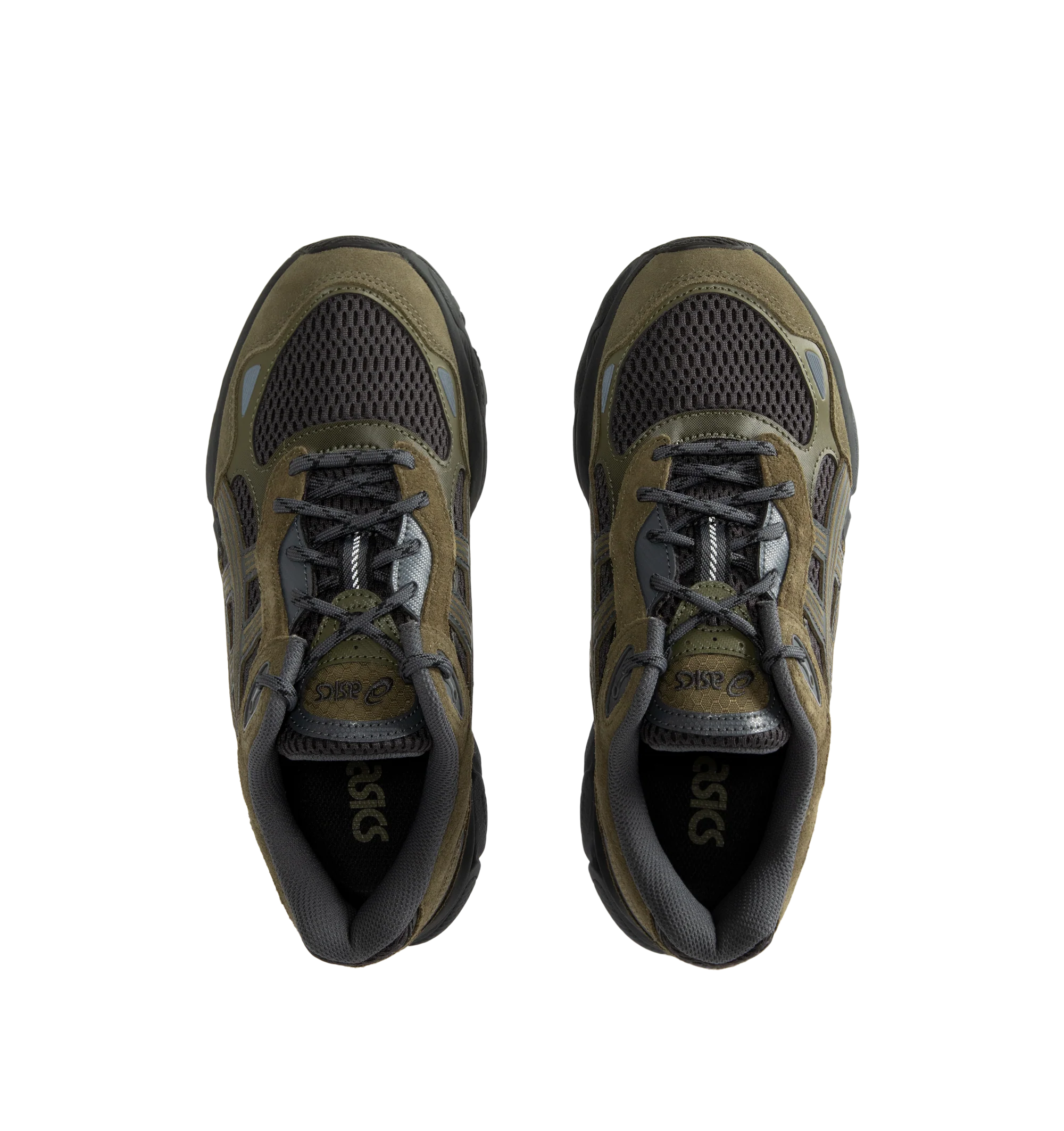 Image 5 of 5 - GREEN - Asics Gel-NYC 2.0 Sneaker featuring suede overlays, rearfoot and forefoot GEL technology, shock-attenuating material placed in the midsole of the shoe for cushioning and shock absorption, FF BLAST PLUS cushioning, TPU TRUSSTIC technology, walking-specific flex grooves to support natural movement and smooth heel to toe transition, angled heel softens heel contact with the ground and facilitates more natural heel to toe transitions. 