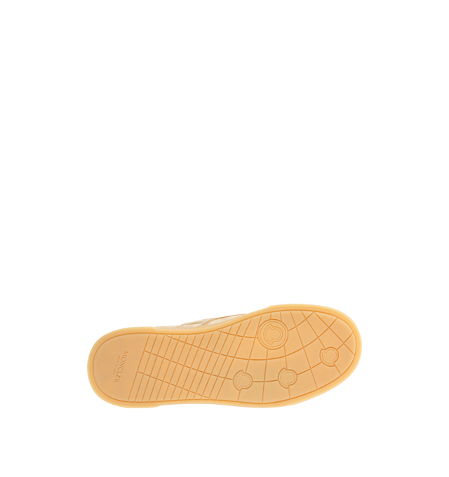 Image 4 of 5 - BROWN - MONCLER Vera Leisure Suede Sneakers featuring suede upper, leather lining, lace-up and rubber sole. Sole height 2.4 cm. Made in Italy. 