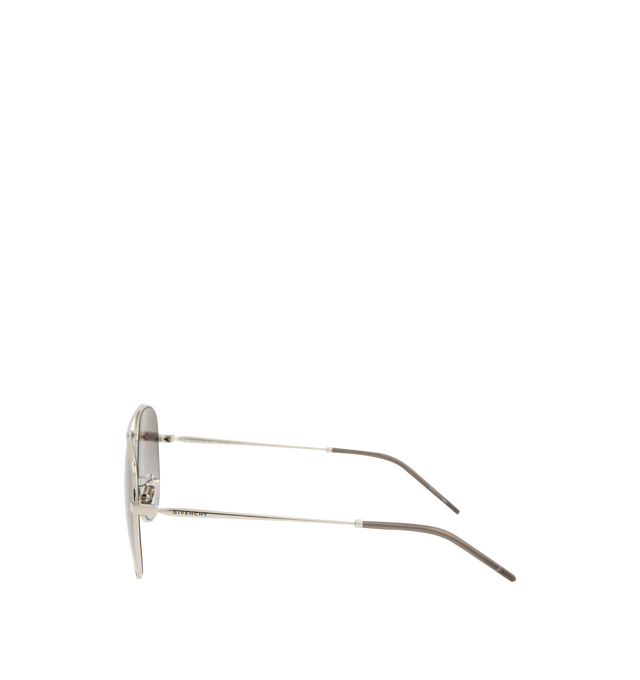 Image 2 of 3 - SILVER - GIVENCHY City Pilot Sunglasses featuring metal frames, logo on temples and nosepads and 100% UV protection.
