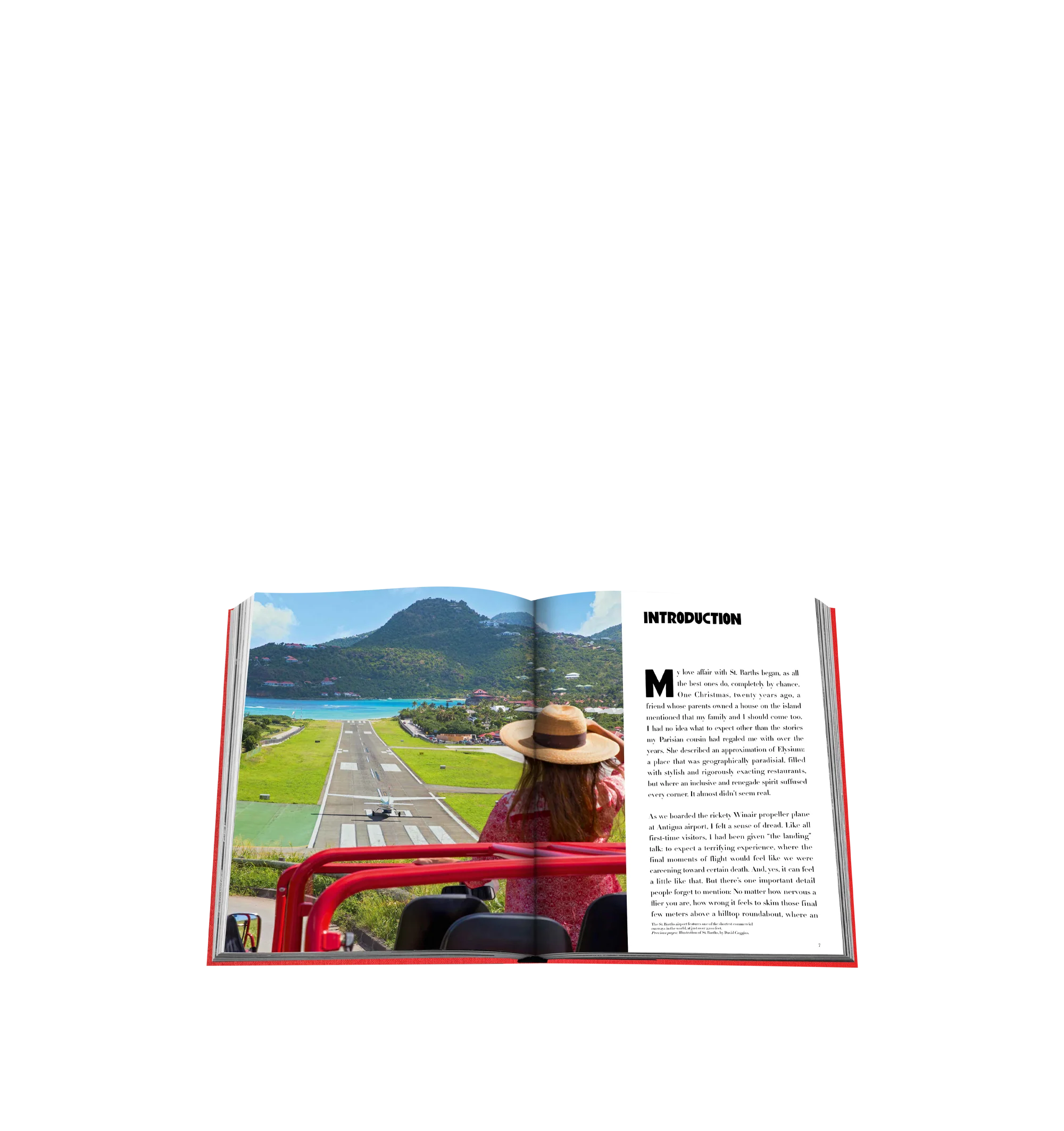 Image 4 of 5 - RED - ASSOULINE St. Barth's Freedom by Author Vassi Chamberlain. Linen hardcover book with 280 pages featuring over 200 illustrations. Language: English. Dimensions: W 10 x L 13 x D 1.5. R.  St. Barths, a mix of luxury and simplicity, offers a haven of legends, wild nights, and celebrity allure. From the bustling Gustavia port to exclusive dining and world-class events, the island vibrates with excitement and elegance. St. Barths Freedom invites readers to experience its vibrant energy, from  