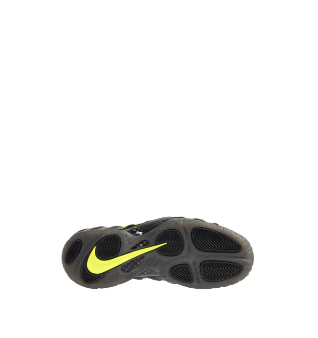 Image 4 of 5 - BLACK - NIKE Air Foamposite Pro Sneaker featuring Foamposite upper that molds to your foot, full-length and heel Zoom Air cushioning, foam midsole and rubber outsole with herringbone tread. Made in Indonesia.
