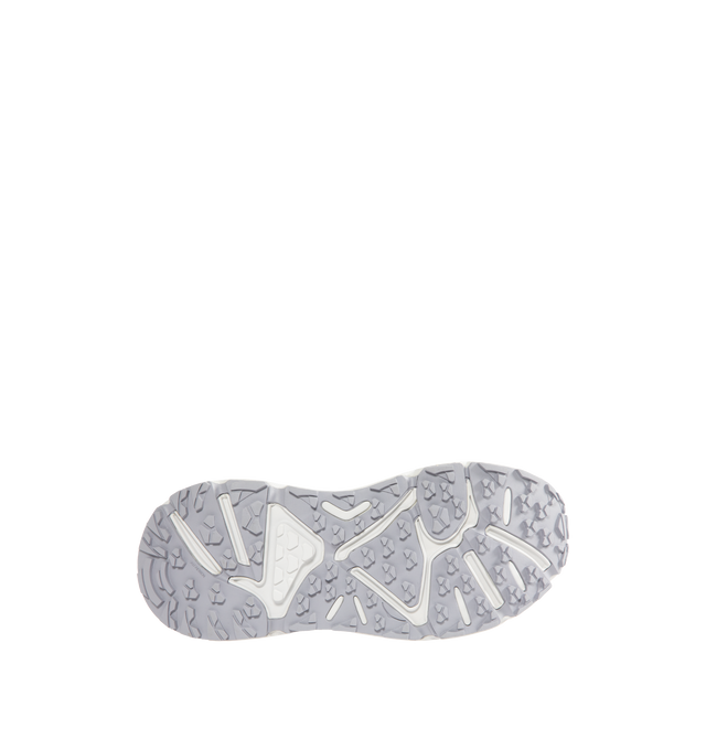 Image 4 of 5 - GREY - HOKA Stinson EVO GTX Sneaker featuring ripstop upper, nubuck toe and heel overlays, waterproof GORE-TEX bootie construction, reflective webbing heel pull, speed-lace system and secondary lace option.