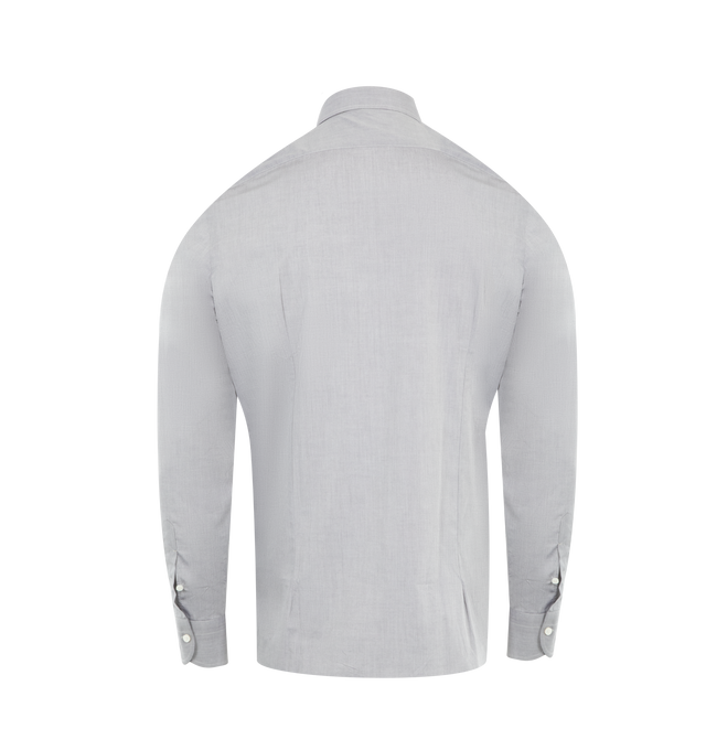Image 2 of 3 - GREY - JUNYA WATANABE Shirt featuring button front, classic collar, button cuffs and regular fit. 100% cotton. Made in Japan.