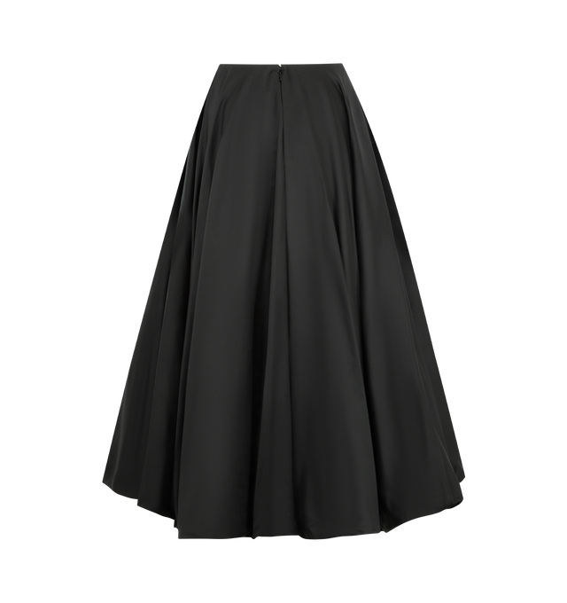 Image 3 of 4 - BLACK - BALENCIAGA Balloon Skirt featuring midi length, voluminous draping, gathered detail and zip fastening. Made in Italy.