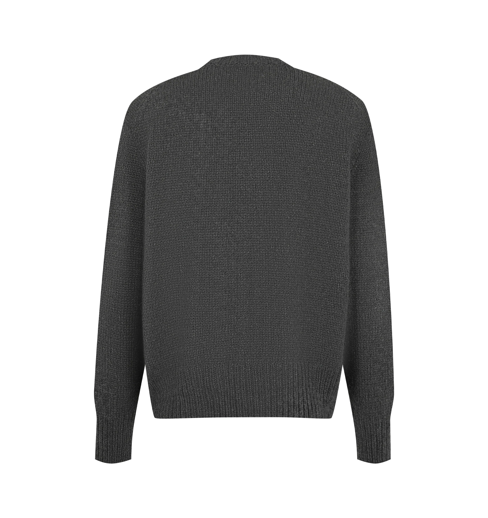 Image 2 of 2 - GREY - The Row Women's Pato Sweater is crafted from heavyweight cashmere and features a classic crew neckline with ribbed trims at the neckline, cuffs, and hem for a timeless, elevated look. This designer cashmere sweater combines luxurious Italian craftsmanship with exceptional warmth, softness, and everyday versatility, making it an essential cold-weather wardrobe staple. Main Material: 100% Cashmere. Made in Italy. 