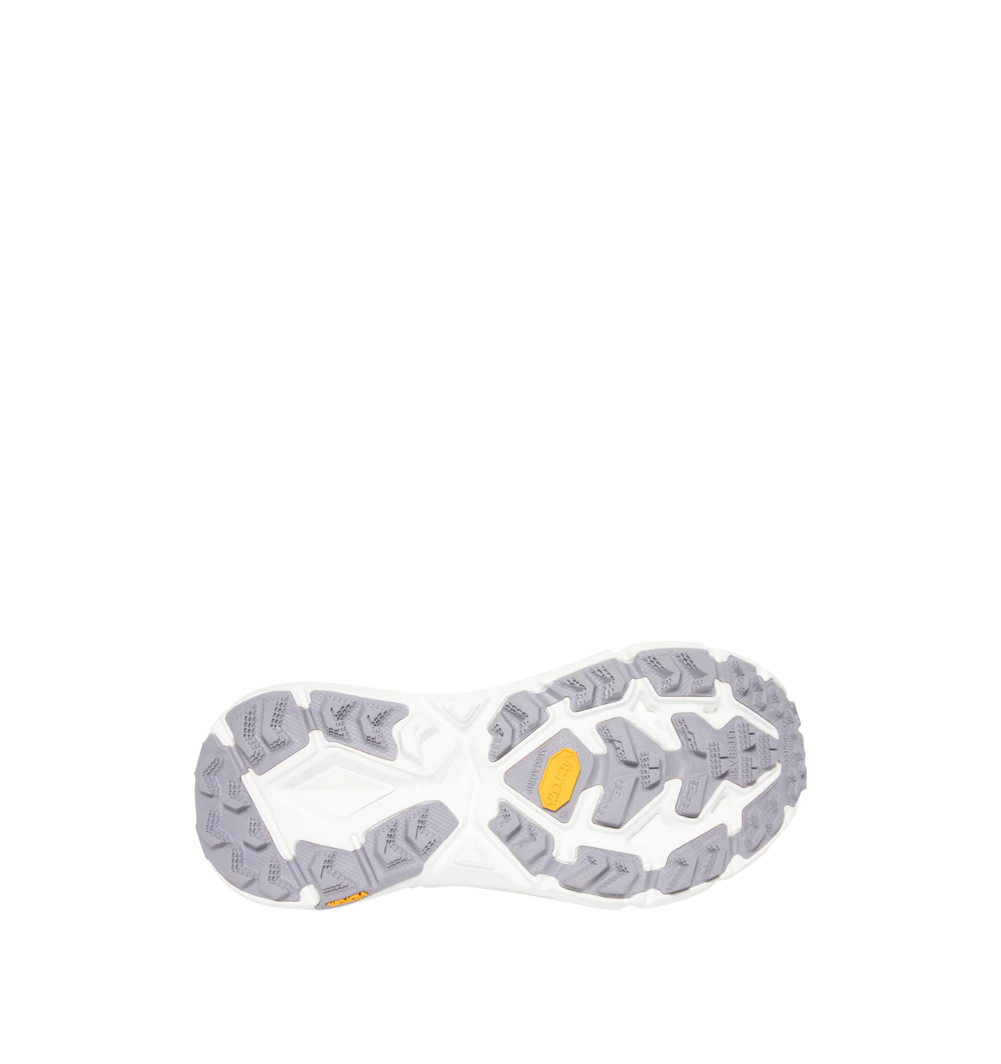 Image 4 of 5 - SILVER - HOKA U Mafate Speed 4 Lite Sneaker featuring ripstop and rubber upper with vibram sole, lace-up front, flat tongue design and padded collar. Imported from Vietnam.