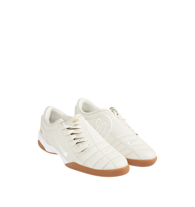 Image 2 of 5 - WHITE - NIKE Total 90 Sneaker featuring authentic soccer style, leather and textiles construction, asymmetrical lacing, flat rubber sole and Total 90 logos on each side.  