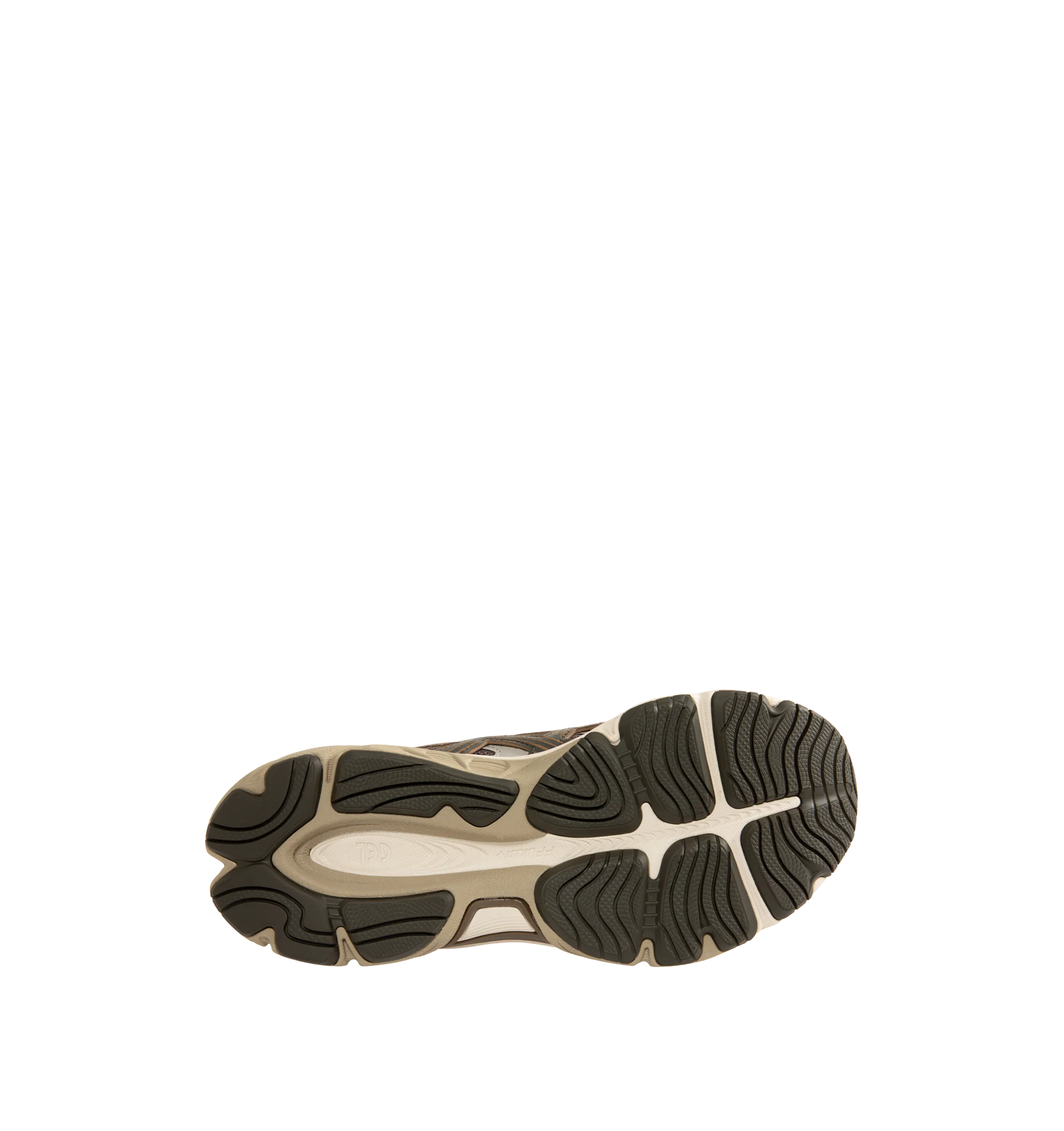Image 4 of 5 - BROWN - ASICS GEL-NYC 2.0 Sneaker featuring suede overlays, rearfoot and forefoot GEL technology, shock-attenuating material placed in the midsole of the shoe for cushioning and shock absorption, FF BLAST PLUS cushioning, TPU TRUSSTIC technology, walking-specific flex grooves to support natural movement and smooth heel to toe transition, angled heel softens heel contact with the ground and facilitates more natural heel to toe transitions. 