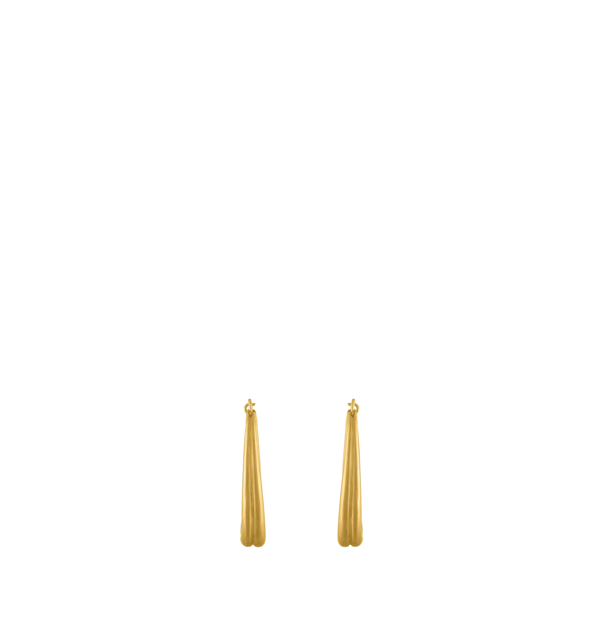 Image 1 of 3 - GOLD - Prounis 36 mm Duo Hoop Earrings are handcrafted from 22K yellow gold and feature a sculptural double-hoop silhouette. Dimensions: 36 mm x 32 mm. Handmade in New York. For personal consultation and detailed information about jewelry, please contact our dedicated stylist team at personalshopping@hirshleifers.com.This item may be restricted for online purchase to international clients. For assistance purchasing this item please contact our dedicated stylist team at personalshopping@hirshl