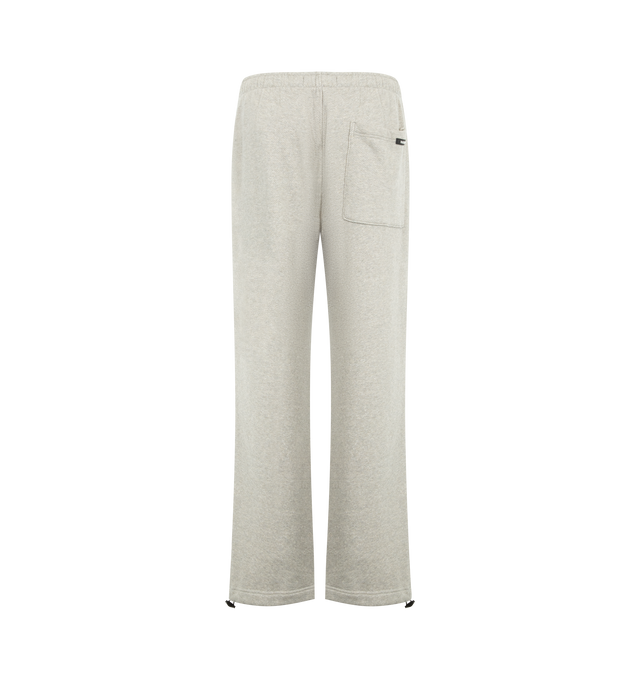 Image 2 of 3 - GREY - NAHMIAS Youth Enrichment Wide Sweatpant featuring elastic waist with drawstring, wide leg, relaxed fit, side pockets, back patch pocket and elastic hem. 100% cotton.