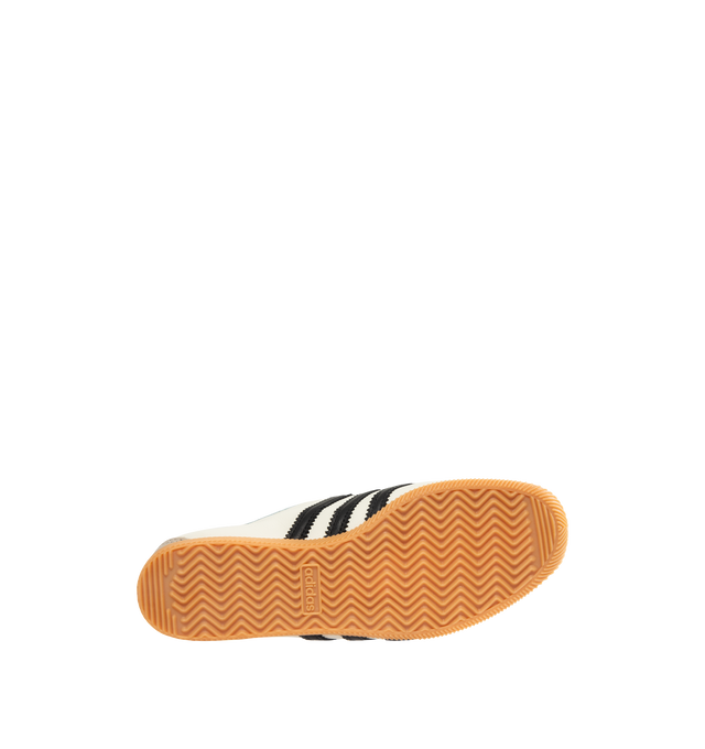 Image 4 of 5 - WHITE - ADIDAS Japan Sneaker featuring regular fit, laces, leather upper, leather lining, rubber outsole, low-profile T-toe design and signature archive branding. 