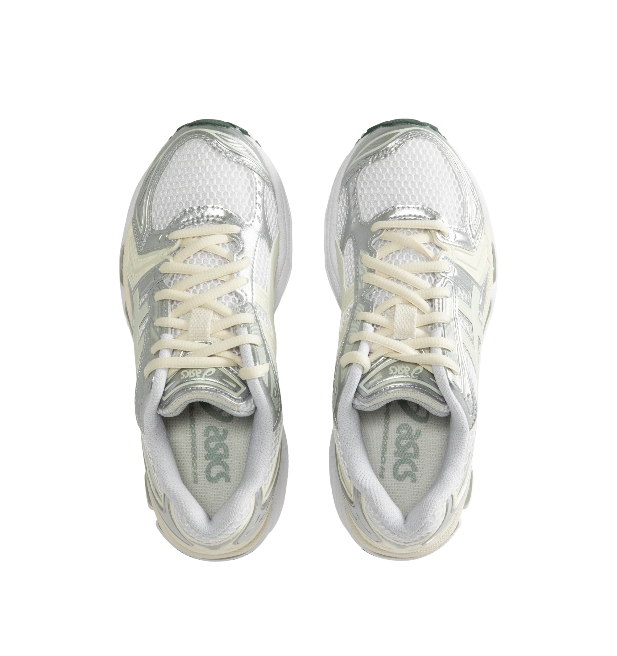 Image 5 of 5 - WHITE - Asics GEL-Kayano 14 Sneakers are lace-up style with rip-stop underlays, GEL cushioning, and TRUSSTIC support system. Unisex style in men's sizing. Imported from Indonesia.