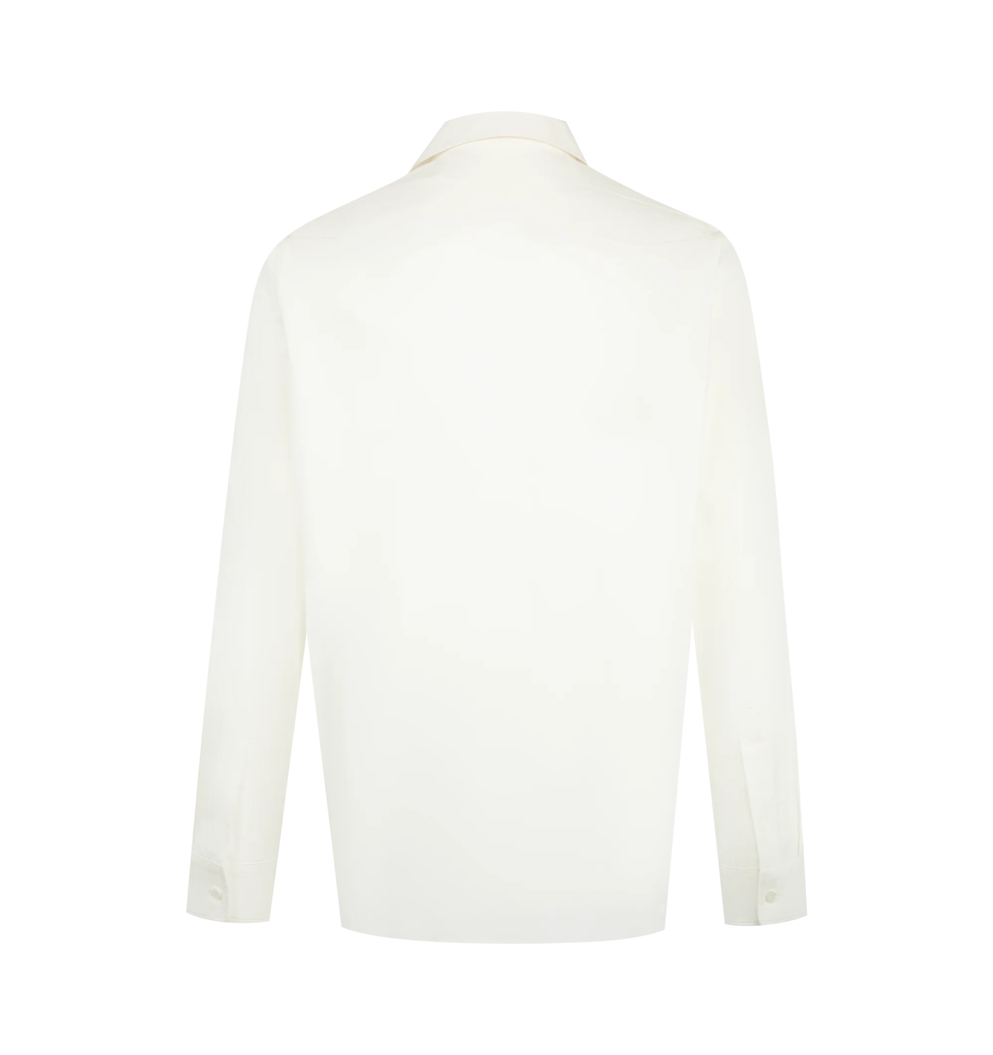 Image 2 of 2 - WHITE - Jil Sander Men's Cotton Shirt is crafted from cotton and features a refined silhouette rooted in the brand's signature minimalist aesthetic. Designed with a classic shirt construction and clean tailoring that lends a timeless, versatile appeal. Main Material: Cotton. 