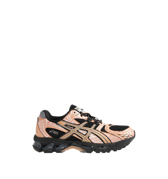 Image 1 of 5 - ORANGE - ASICS Gel-Nimbus 10.1 Sneaker featuring GEL-NIMBUS 10 upper, asymmetric mesh upper, synthetic leather overlays, synthetic leather quarter pane, rearfoot and forefoot GEL technology and dope-dyed recycle socklining mesh.