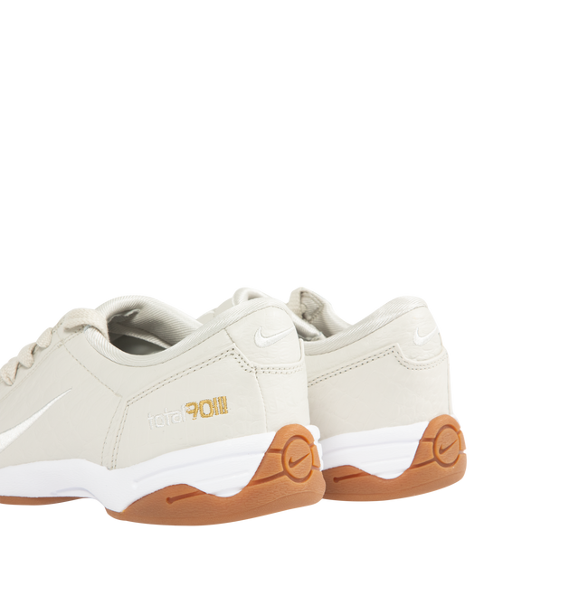 Image 3 of 5 - WHITE - NIKE Total 90 Sneaker featuring authentic soccer style, leather and textiles construction, asymmetrical lacing, flat rubber sole and Total 90 logos on each side.  