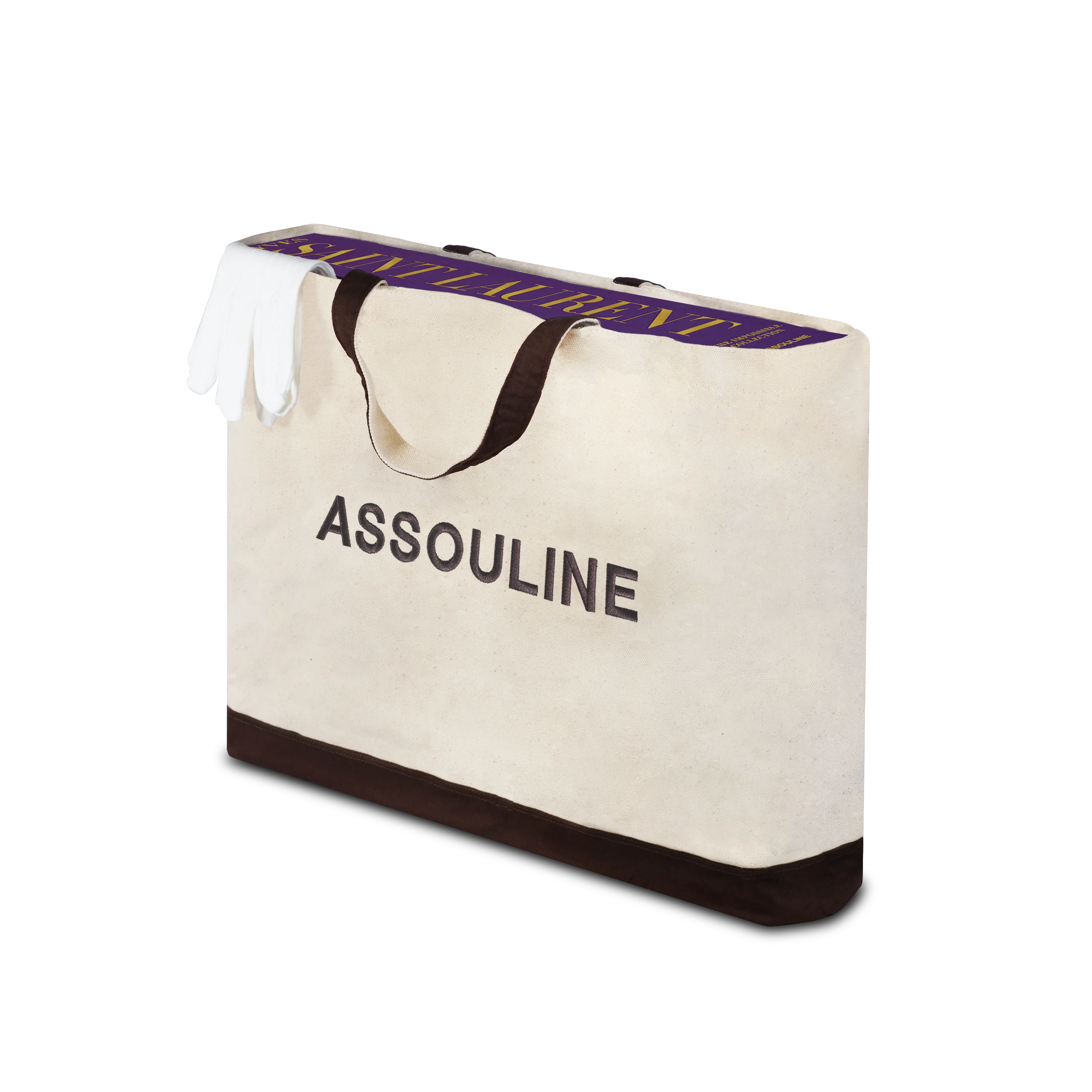 Image 4 of 5 - PURPLE - ASSOULINE Yves Saint-Laurent: The Impossible Collection spotlights all the classics: the Mondrian shift dress; the black dress with white collar and cuffs for the film Belle de Jour; the legendary Ballets Russes collection; the tributes to Picasso, Matisse and van Gogh; the tailored pantsuits and flowing coup de crayon draped gowns; the lavish use of velvet, lace, feathers, leopard print and brilliant jewel tones. 208 pages, 160 illustrations. Released in April 2020. W 15.6 x L 18.7