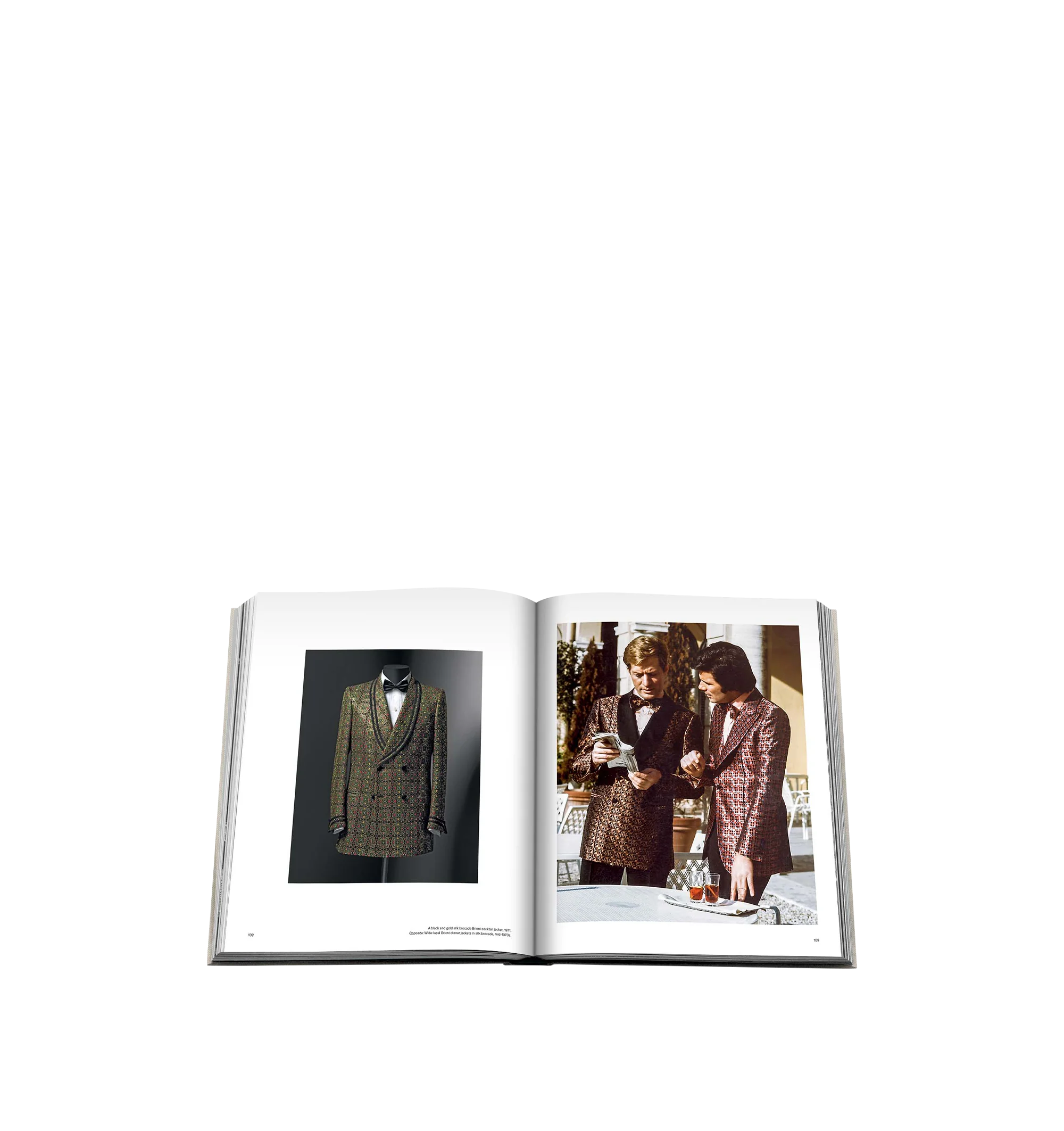 Image 4 of 4 - GREY - ASSOULINE Brioni: Tailoring Legends featuring text by Olivier Saillard, a personal foreword by novelist Bret Easton Ellis, celebrating the Houses outstanding heritage and the evolution of mens style through decades of its sartorial traditions, with rarely seen materials and original photography of archival garments. 264 pages. 200 illustrations. Linen hardcover in a luxury slipcase. W 10.9 x L 13.8 x D 4.2 in.