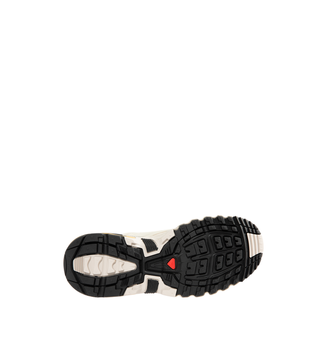 Image 4 of 5 - YELLOW - SALOMON ACS PRO 20 Years Anniversary Golden Archive Sneaker featuring quickLACE, inlay sole, textile lining, rubber outsole, agileChassis System, molded OrthoLite sockliner, anti-debris mesh, synthetic upper and all terrain contaGRIP.