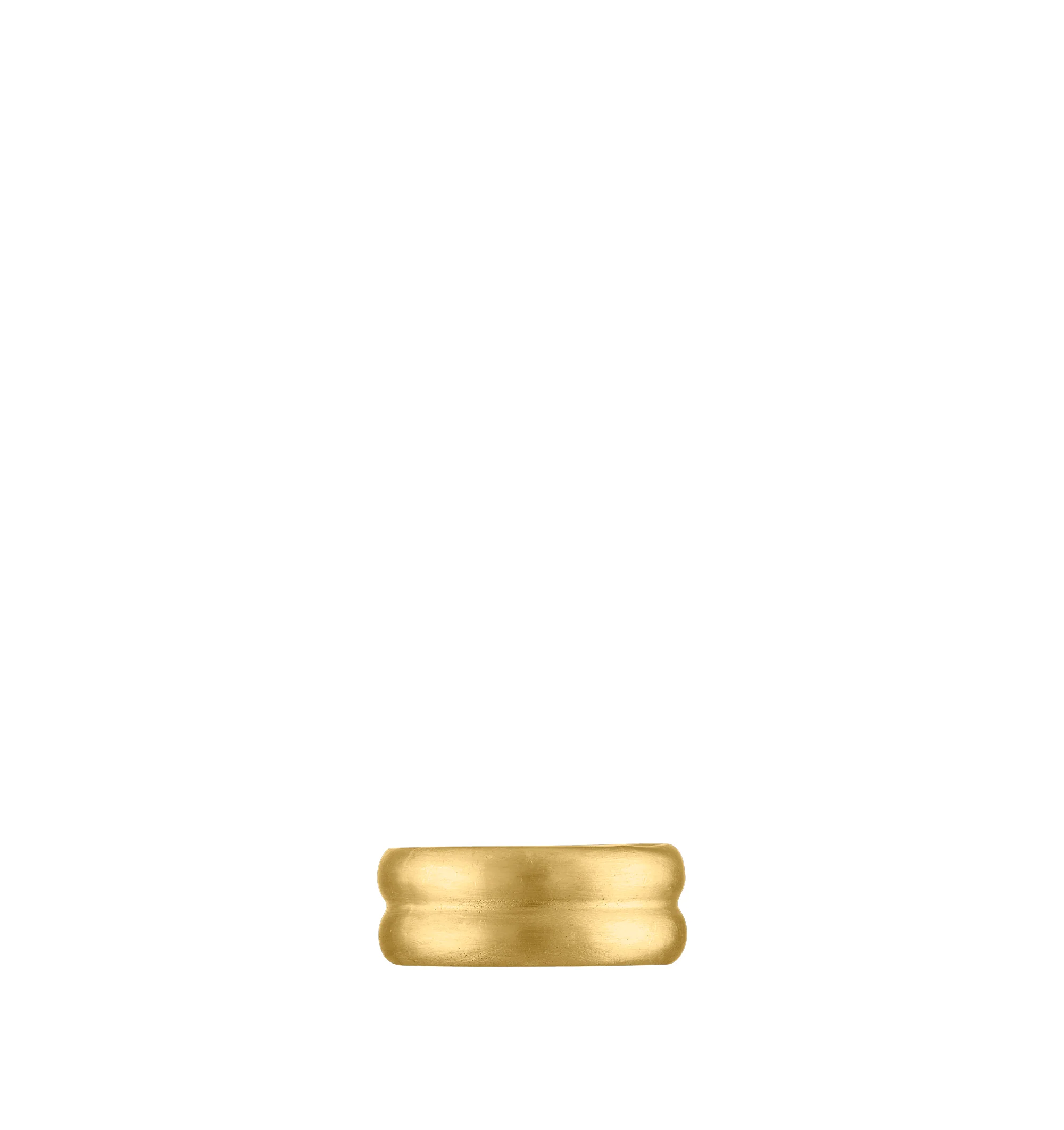 Image 1 of 3 - GOLD - Prounis Double Band Ring is handcrafted from 22K yellow gold and features two bonded half-round bands symbolizing unity and duality. Band Width: 8 mm. Handmade in New York. For personal consultation and detailed information about jewelry, please contact our dedicated stylist team at personalshopping@hirshleifers.com.This item may be restricted for online purchase to international clients. For assistance purchasing this item please contact our dedicated stylist team at personalshopping@