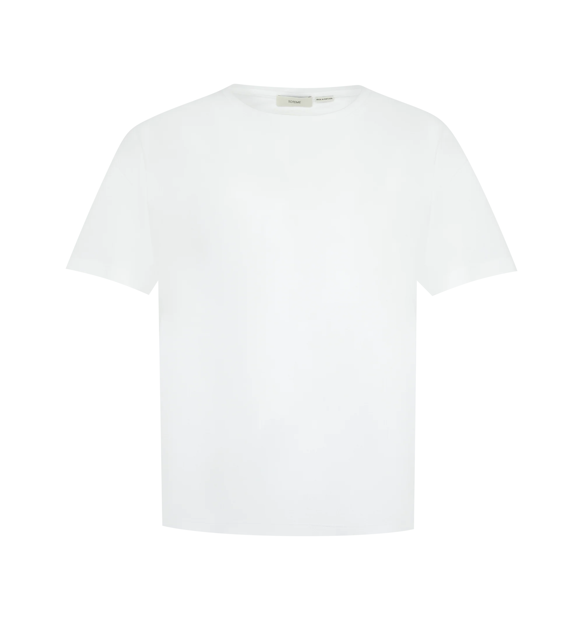 Image 1 of 2 - WHITE - The Toteme Women's Garderob tee has a relaxed silhouette and petite proportions. To enhance its classic appeal, it's crafted from light jersey thats washed for a soft, lived-in feel, wrapping the body with a sense of intimacy and familiarity. We like pairing it with a fine chain to complement the simple crew neck.