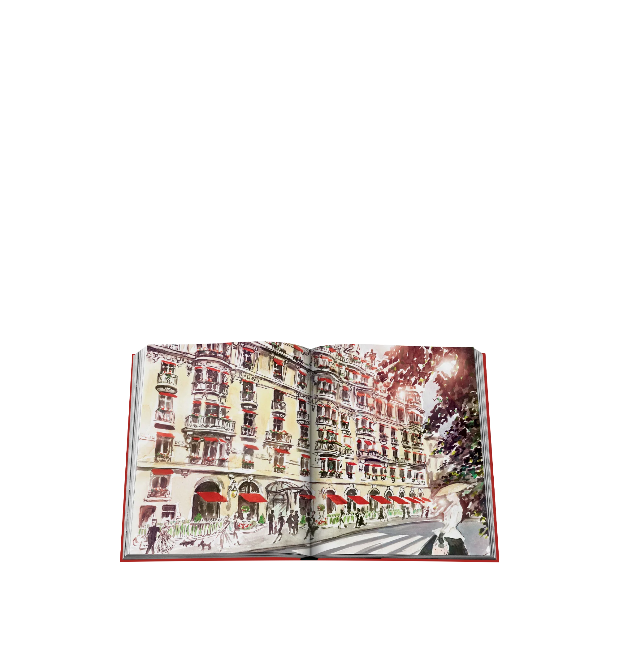 Image 5 of 5 - RED - Assouline Plaza Athne is a luxury coffee table book that celebrates the timeless elegance, exceptional hospitality, and rich heritage of the legendary Parisian palace hotel through captivating photography and engaging storytelling. Created in collaboration with chef Jean Imbert, this designer silk hardcover book features text by Marc Lambron, photography by Oliver Pilcher, and an intimate look inside one of Paris' most iconic destinations, from its celebrated cuisine and interiors to it