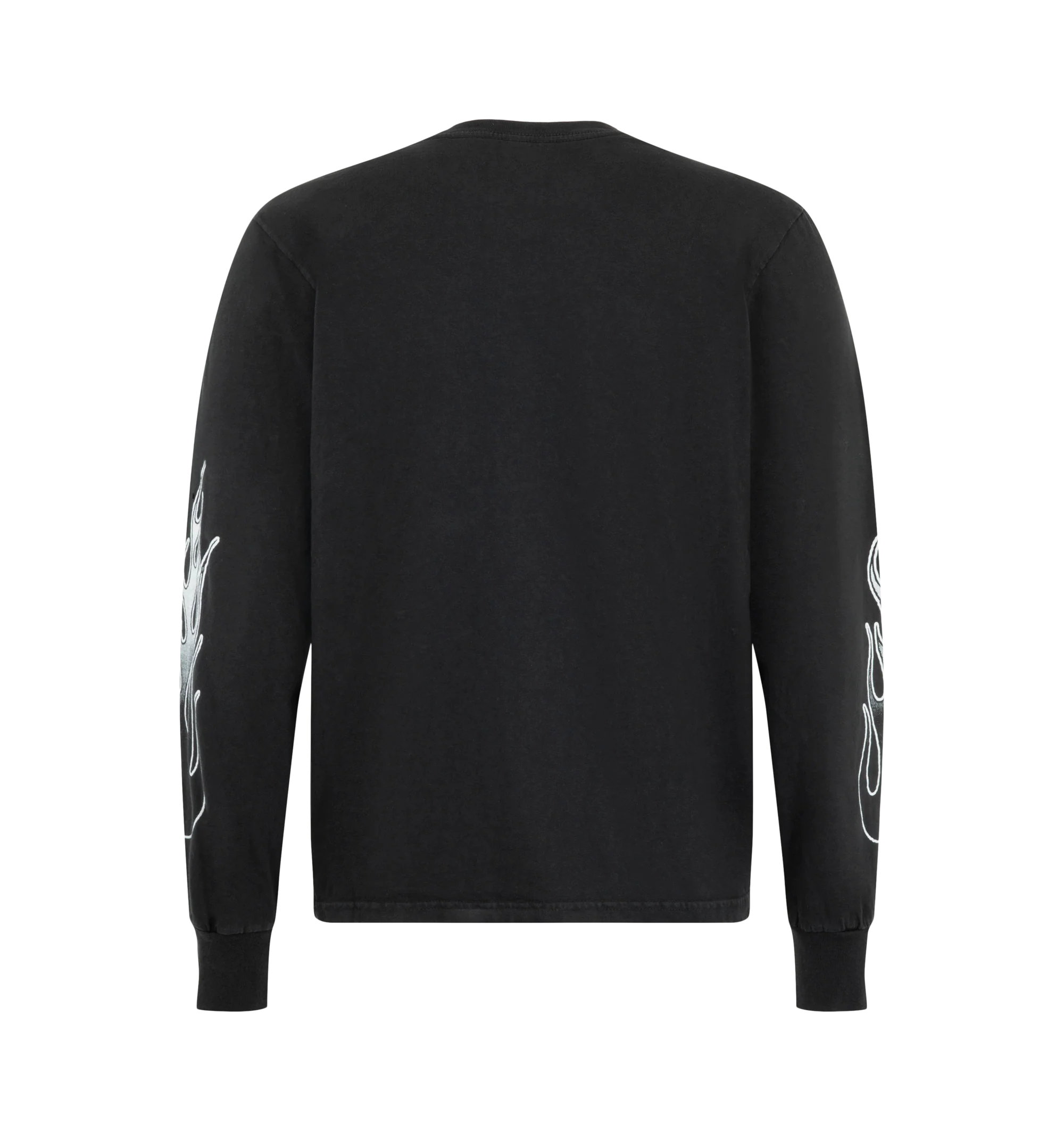Image 2 of 3 - BLACK - One Of These Days Men's An American Original Long Sleeve T-Shirt is crafted from fabric knit in the USA and features a premium everyday silhouette with a vintage-washed finish for a worn-in look and feel. Cut and sewn in the USA, the long-sleeve design is pre-shrunk to help maintain a consistent fit from the first wear. Main Material: USA-knit fabric. Features: long-sleeve construction, vintage wash, pre-shrunk finish. Made in the USA.