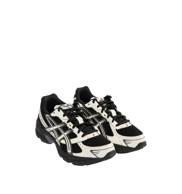 Image 2 of 5 - BLACK - Asics GEL-1130 Sportstyle Retro Sneaker featuring late 2000s runner aesthetic reimagined with overlays and breathable mesh underlays, GEL technology cushioning for excellent shock absorption.