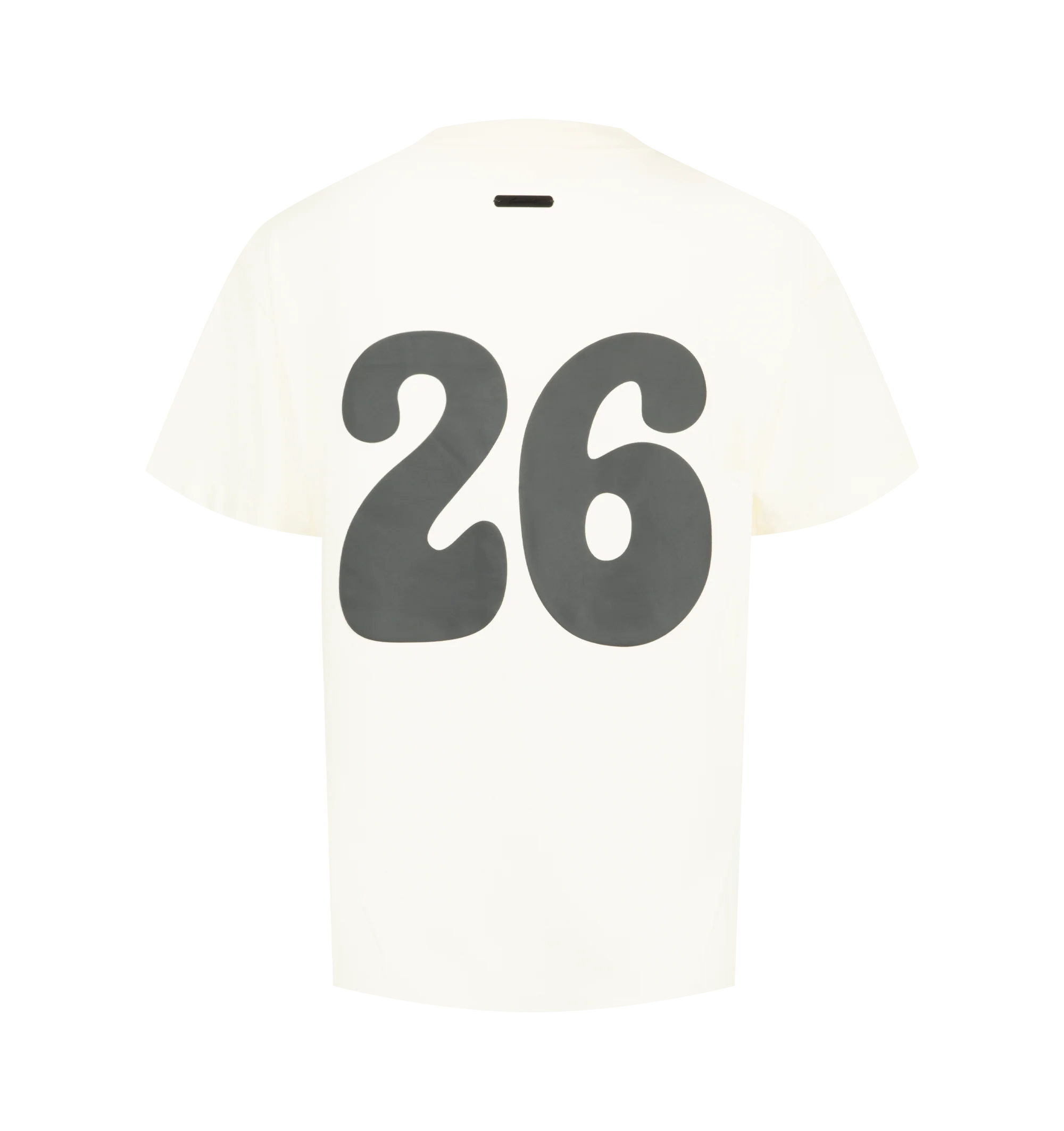 Image 2 of 2 - WHITE - Fear of God Essentials Womens Classic Tee is crafted from lightweight tri-blend jersey. Features a slim cropped fit, rib-knit crew neckline, short sleeves, puff-printed back graphic, and signature Essentials label at the back collar. Main Material: 53% Cotton, 40% Polyester, 7% Rayon. Imported.