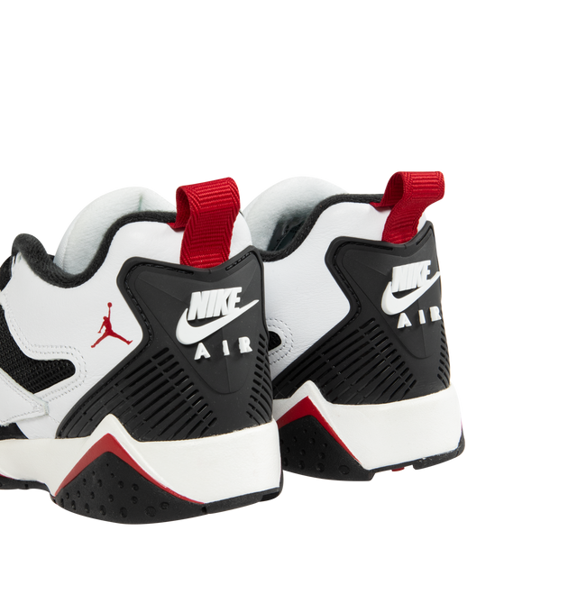 Image 3 of 5 - WHITE - JORDAN Air Jordan MVP 92 Sneaker featuring real and synthetic leather, Nike Air technology cushioning, foam midsole, rubber outsole, perforations on the sides to enhance airflow and pull tab on the heel.