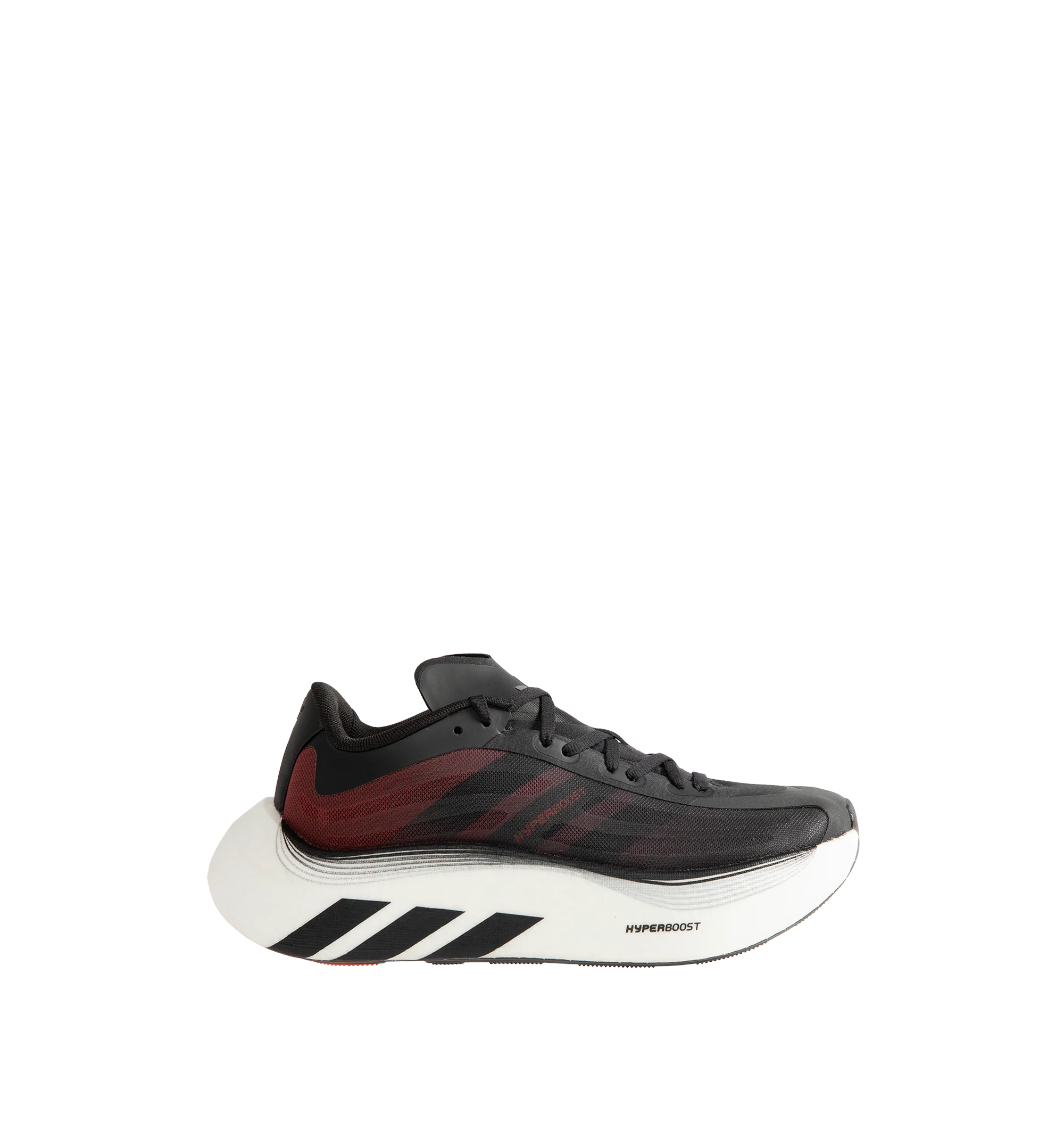 Image 1 of 5 - BLACK - Adidas Hyperboost EPHR LT Sneakers feature a semi-transparent mono mesh upper that showcases the internal exoskeleton for a lightweight feel, enhanced breathability, and a modern aesthetic. This designer sneaker combines innovative construction with everyday comfort and performance. Main Material: Mesh and Synthetic.