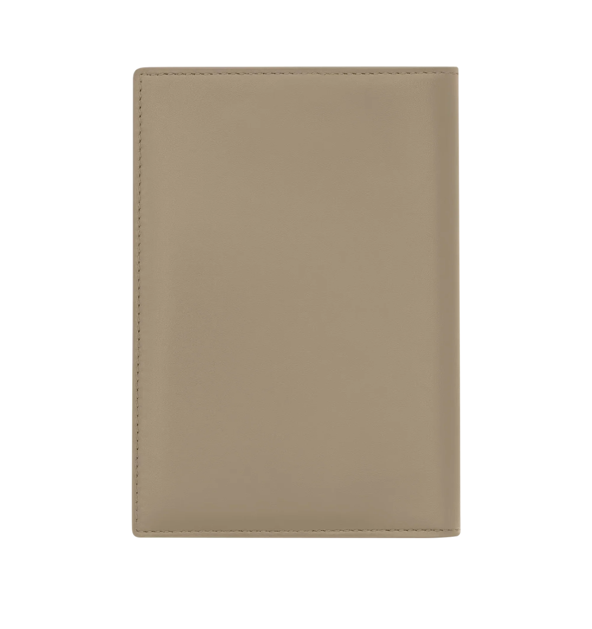 Image 2 of 3 - BROWN - SAINT LAURENT Passport Case in smooth leather featuring passport cover with internal card slots, decorated with signature, silver-tone hardware, two passport inserts and four card slots. 3.9" x 5.5" x 0.6". Calfskin. Made in Italy.