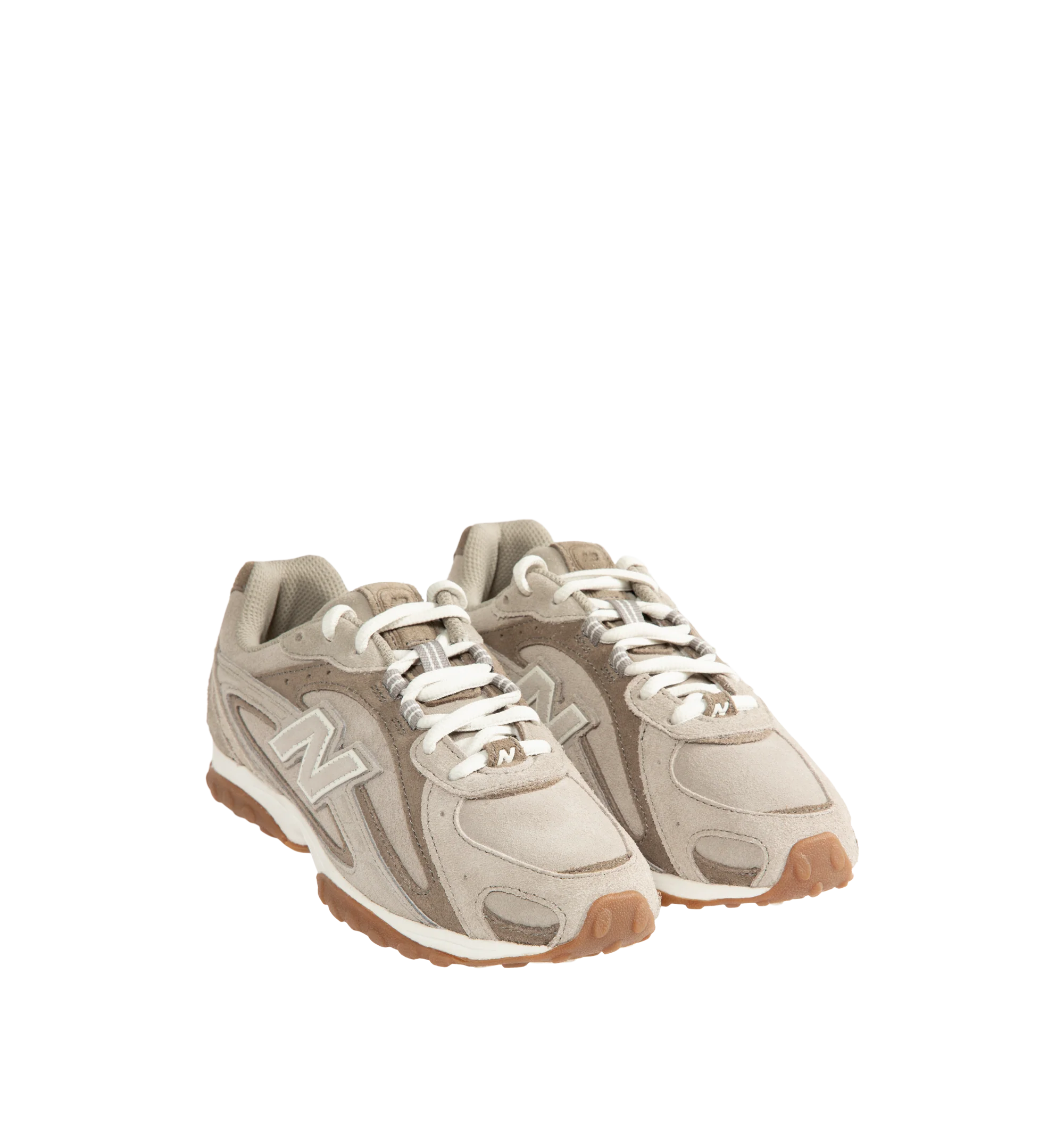 Image 2 of 5 - NEUTRAL - New Balance 204L Unisex sneaker featuring a low-profile silhouette, slim structure of '70s running shoes, tech-inspired texture of premium suede, multi-piece upper with embossed overlay, double-stacked suede 'N' logo, and screen-printed graphics along the saddle. Distinctive outsole with 2000s-inspired strike path and 70s-influenced tread pattern. Outer: Calf Suede 100%, Lining: Fabric 100%, Sole: Polyethylene vinyl acetate (PEVA) 100%. Made in Vietnam. *Unisex style in men's sizing