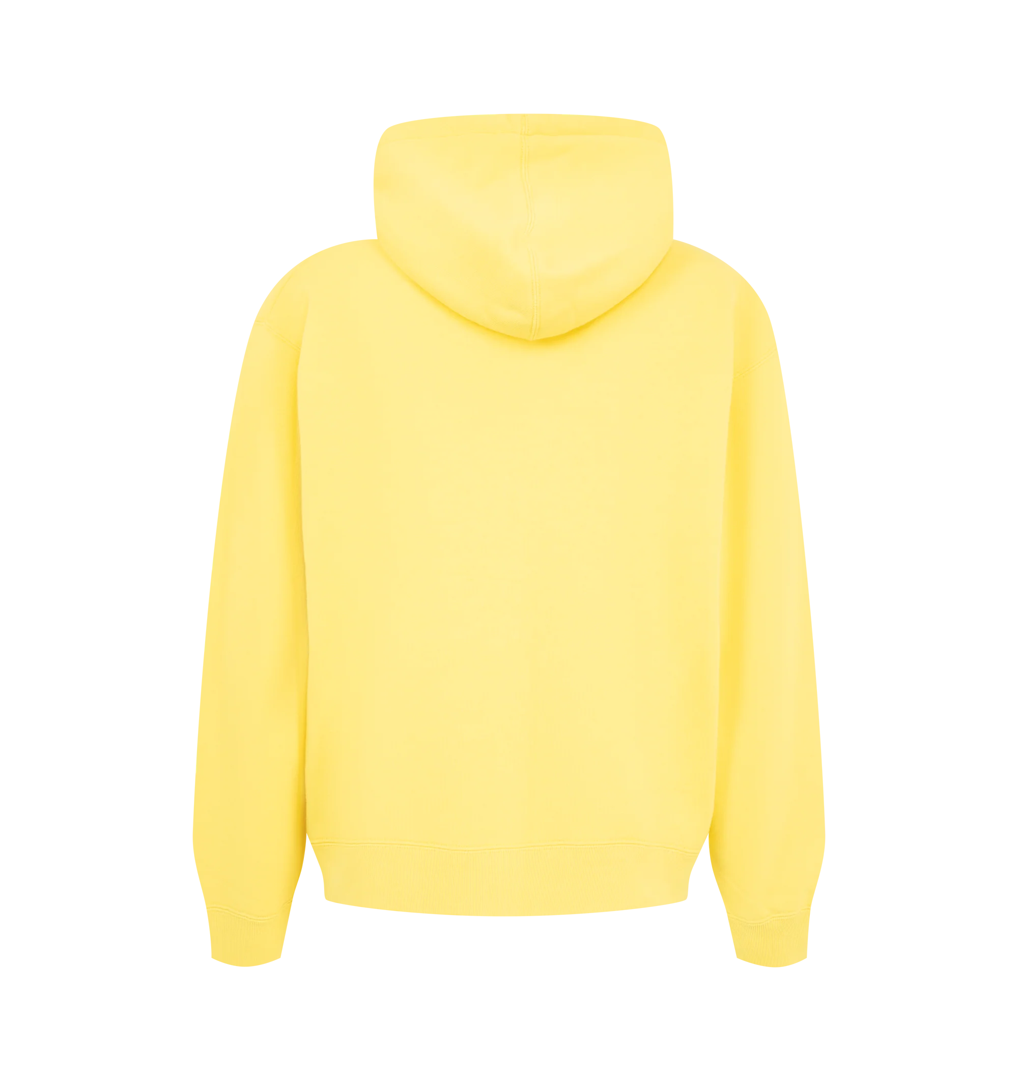 Image 2 of 2 - YELLOW - JW Anderson Men's Cowboy Front Zip Hoodie features a cowboy graphic inspired by vintage ephemera, a full-zip closure, adjustable hoodie, and finished with ribbed cuffs and hem. 100% Cotton.