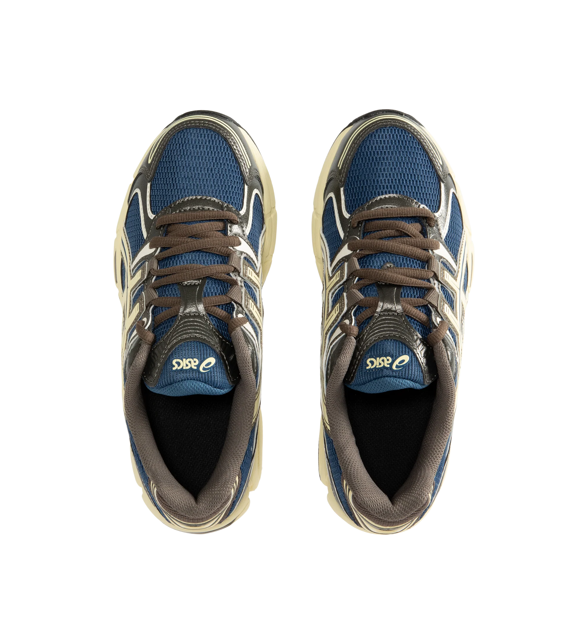 Image 5 of 5 - BLUE - ASICS Mens GEL-STRATUS MC Sneakers feature a breathable air mesh upper with synthetic leather overlays inspired by the GEL-STRATUS 4 running shoe. Designed with rearfoot GEL technology for enhanced cushioning, a GEL-JOG MC-inspired midsole, lace-up closure, and a durable rubber outsole. Upper: Air Mesh and Synthetic Leather; Midsole: Rearfoot GEL Technology; Outsole: Rubber. Imported
