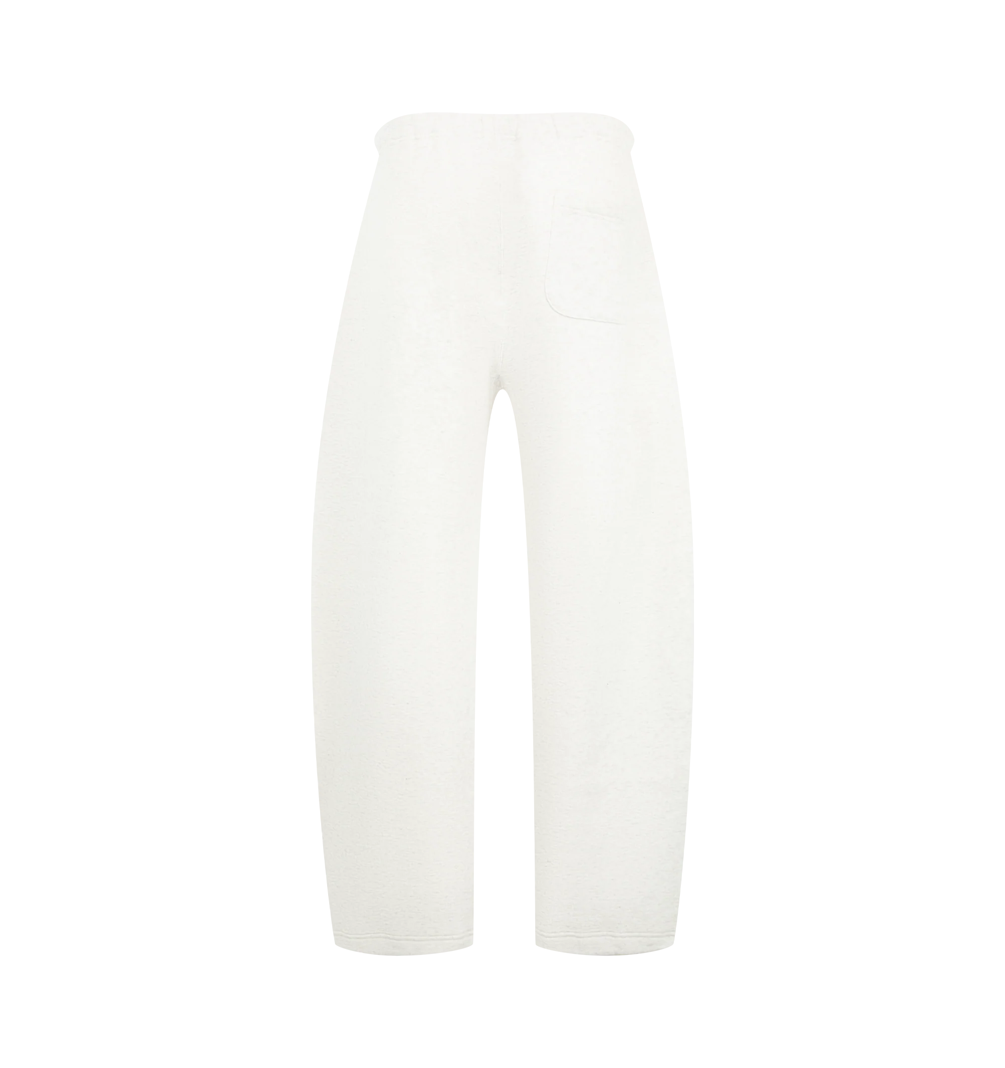 Image 2 of 3 - WHITE - Sacai Mens White Jersey Pants are crafted from a soft cotton jersey material. Featuring a barrel-leg silhouette, button detail, drawstring waistband, and side/back pockets. Main Material: Cotton. Made in Japan.