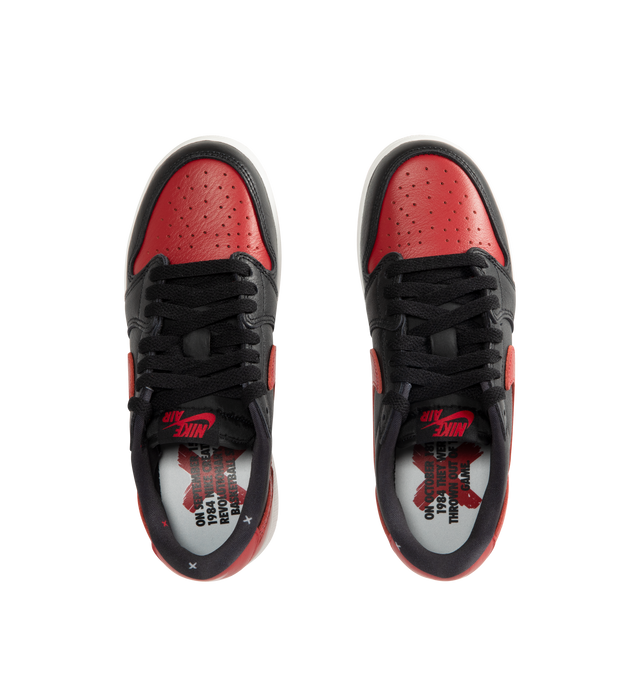 Image 5 of 5 - BLACK - JORDAN Air Jordan 1 Retro Low OG Sneaker featuring Nike Air technology, classic laces, leather upper, foam midsole and rubber outsole.