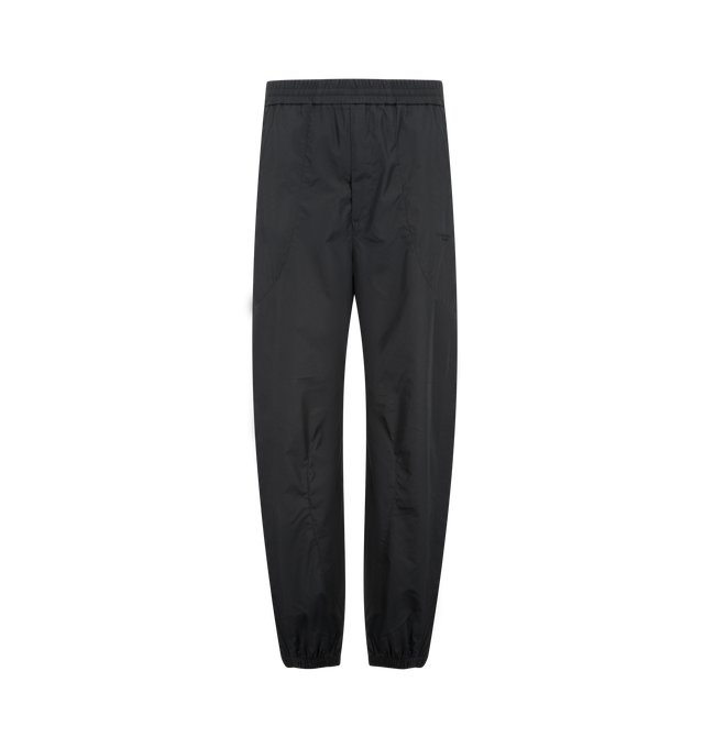 Image 1 of 3 - BLACK - GIVENCHY Cut Out Tracksuit featuring jogger pants with mix materials, elastic waist and ankles, drawstring, tonal Givenchy Paris signature embroidered on the left front pocket, two side pockets, two back pockets, on both sides, Couture seams for a rounded proportion, Coupe dcontracte and lightweight fabric. 65% cotton, 35% polyester.