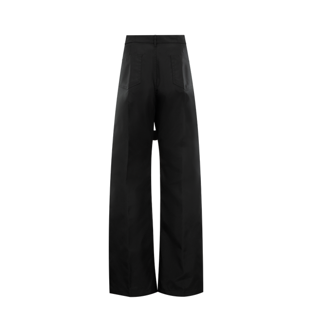 Image 2 of 3 - BLACK - RICK OWENS Megastrapped Geth Jeans featuring button fly, 5-pocket styling, front strappy design and midweight ripstop canvas blend fabric. 97% polyamide, 3% polyurethane. Made in Italy.