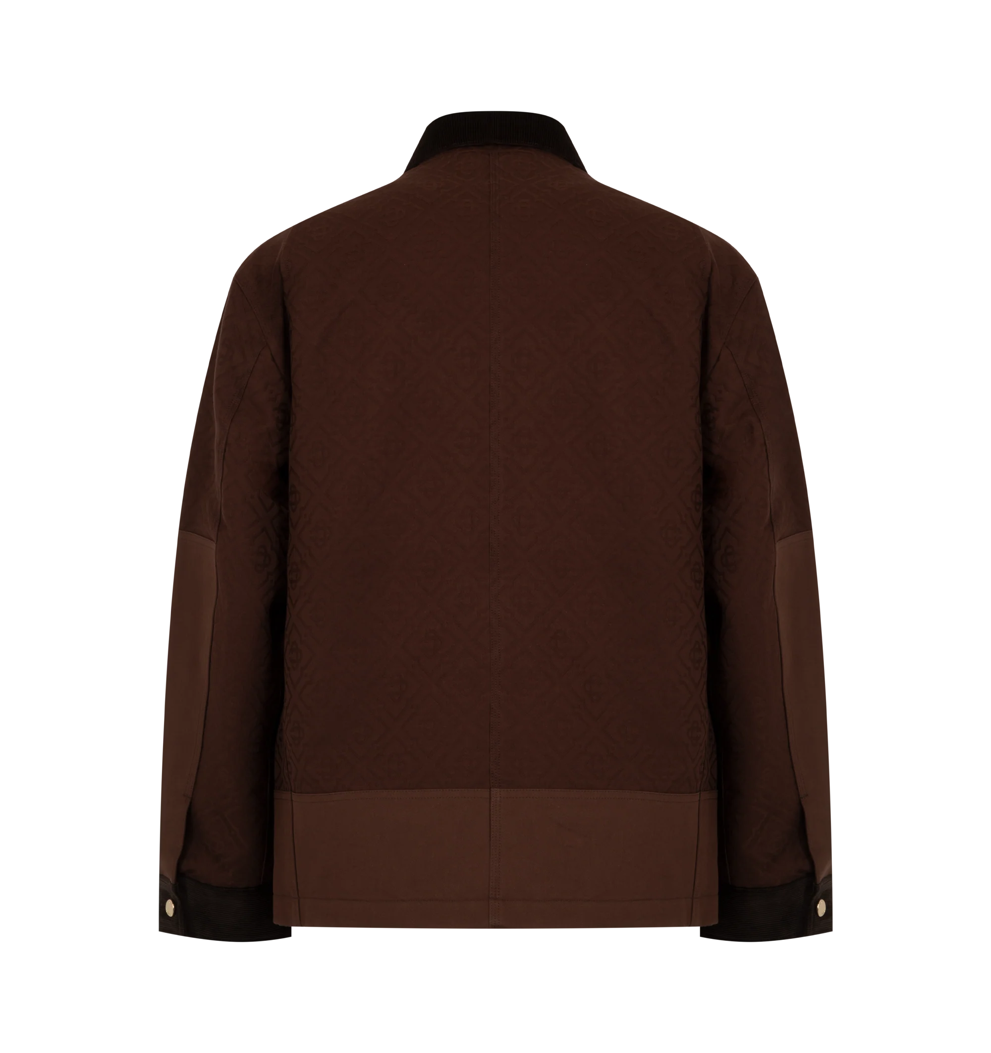 Image 2 of 3 - BROWN - CARHARTT WIP Workwear Safari Jacket featuring button closure, flap pockets at chest, welt pockets at front, button cuffs and gold buttons. 100% cotton.