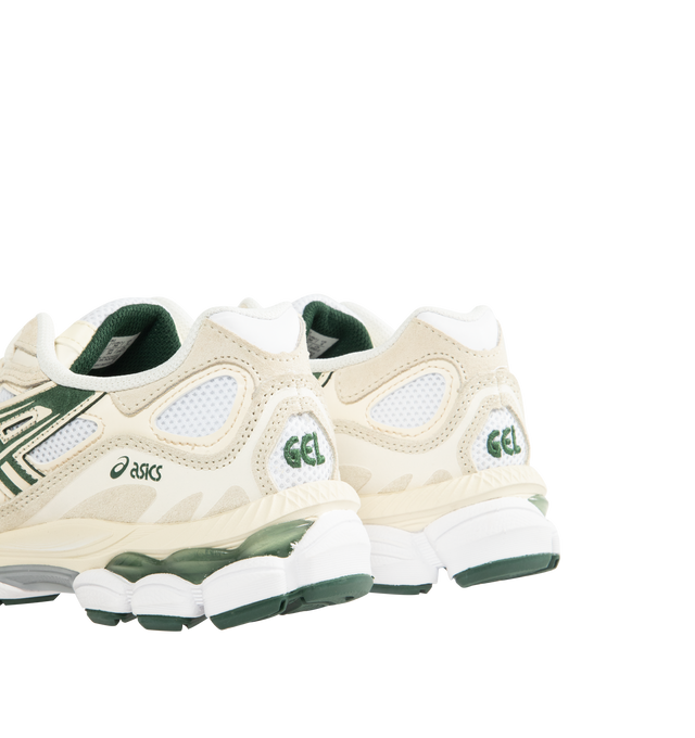 Image 3 of 5 - WHITE - ASICS GEL-NYC Polar Sneaker featuring lace up closure, layered upper construction, rearfoot and forefoot GEL technology, suede and synthetic and fabric upper, fabric lining and rubber sole.