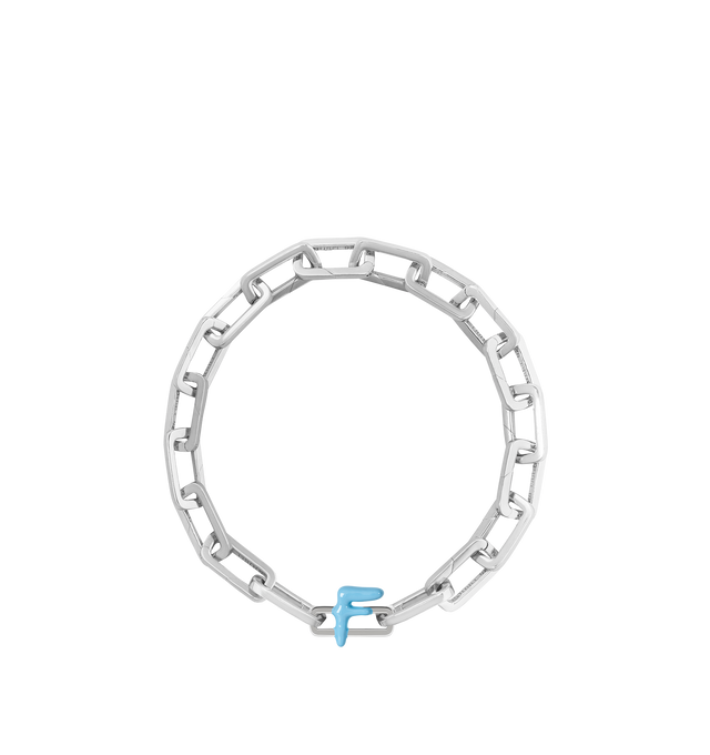 Image 7 of 8 - BLUE - Poubel by The Gstaad Guy "F" charm from the Alphabet Collection. All charms are made of .925 sterling silver, and are hand-painted using non-toxic lead-free enamel.Links sold separately. Cheap Luxury Handbag Shop offers a range of initial pieces from this collection in-store. For personal consultation and detailed information about jewelry, please contact our dedicated stylist team at personalshopping@hirshleifers.com 