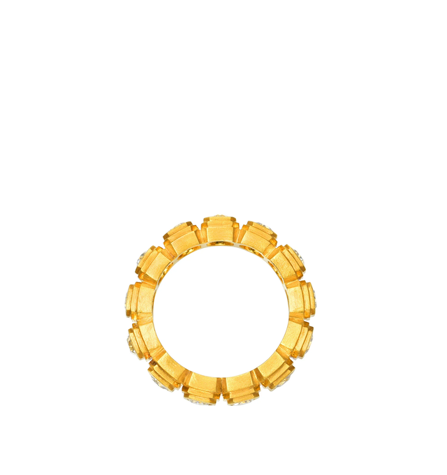 Image 3 of 3 - GOLD - DARIUS JEWELS Ziggurat Diamond Eternity Band featuring approximately 2.20 cts Antique Old European Cut Diamonds set in 20K Fairmined Yellow Gold. Cheap Luxury Handbag Shop offers a range of initial pieces from this collection in-store. For personal consultation and detailed information about jewelry, please contact our dedicated stylist team at personalshopping@hirshleifers.com. This item may be restricted for online purchase to international clients. For assistance purchasing this item please cont 