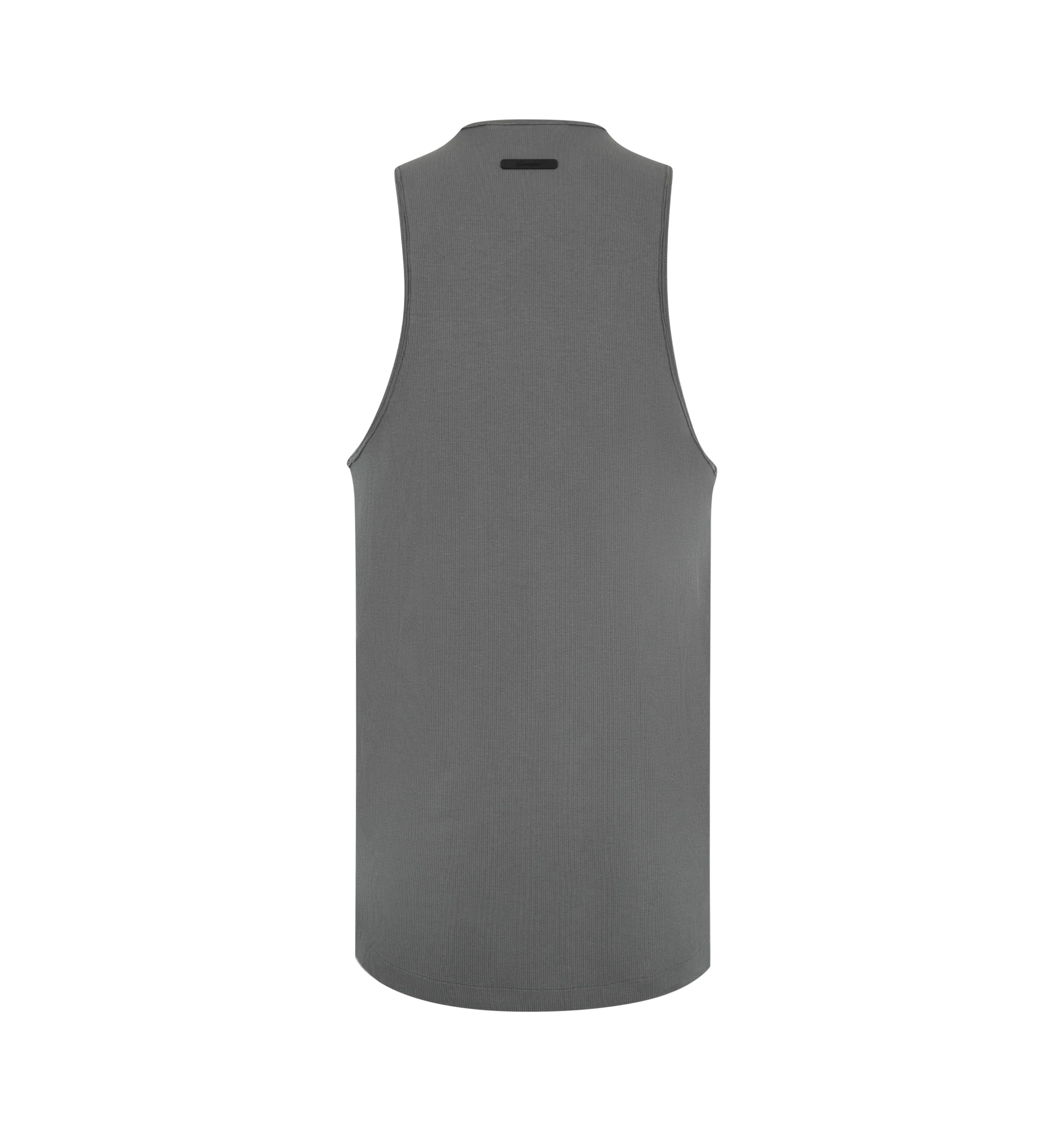 Image 2 of 2 - GREY - Fear of God Mens Essential Tank is crafted from a soft knit for elevated comfort. Features a sleeveless silhouette, ribbed construction, and a classic crew neckline.