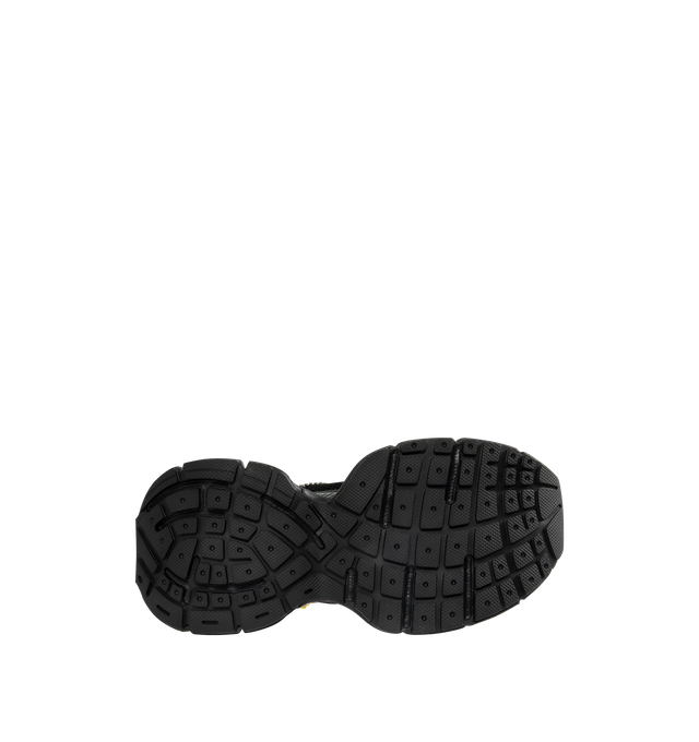 Image 4 of 5 - BLACK - BALENCIAGA 3XL Sneaker featuring polyurethane and polyester, worn-out effect, aged-silver chain with charms on the upper, Balenciaga logo at the edge of the toe and at back, debossed size on the upper and at the back of the heel, 3XL rubber branding on the tongue and back and tongue pull-on tab with reflective detail. Upper: polyurethane, polyester. Sole: rubber, EVA. Insole: foam.