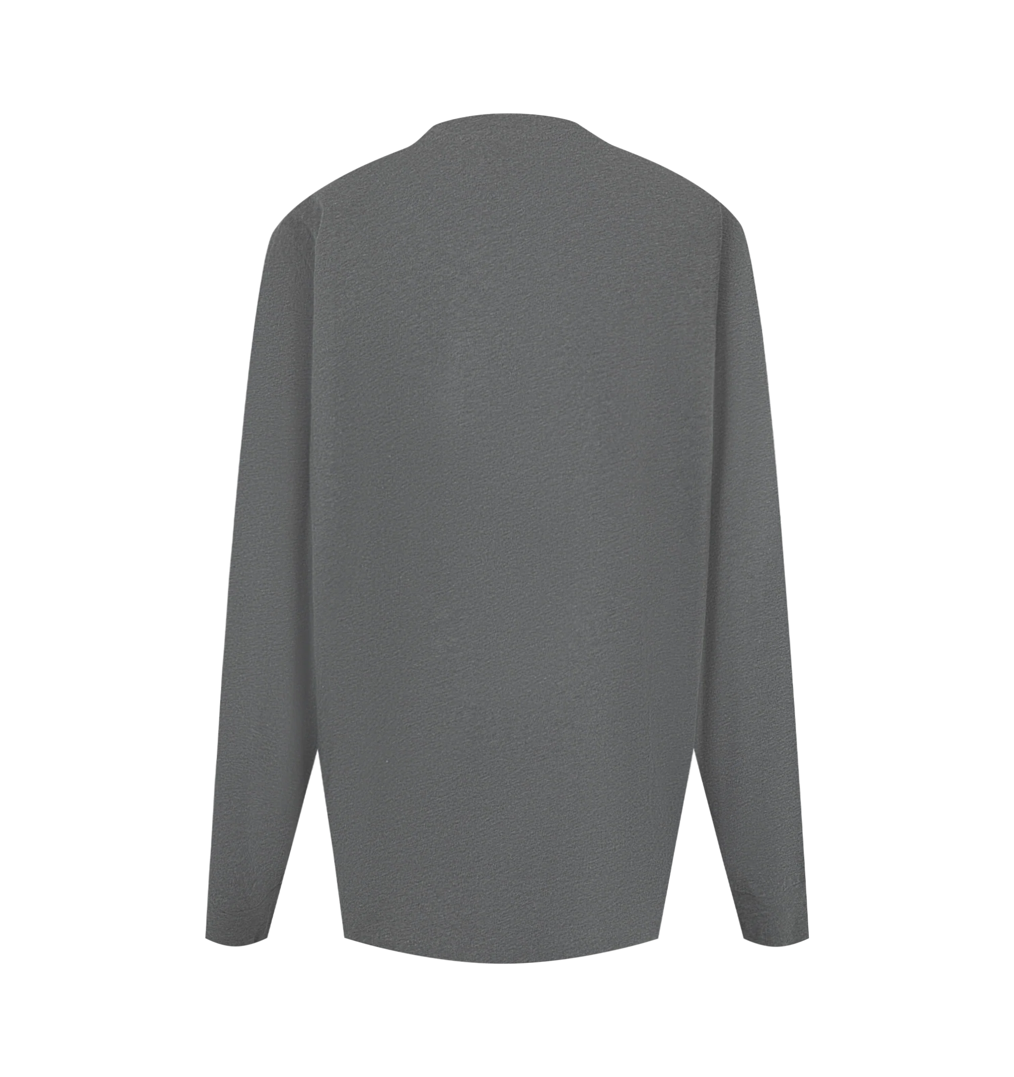 Image 2 of 2 - GREY - The Row Women's Birket Top is crafted from a cozy cashmere and features a classic V-neckline, long sleeves, and seamless construction for a clean, minimalist silhouette. This designer cashmere sweater combines exceptional Italian craftsmanship with a smooth, single-ply knit that offers lightweight warmth, natural stretch, and everyday comfort. Main Material: 100% Cashmere. Made in Italy. 