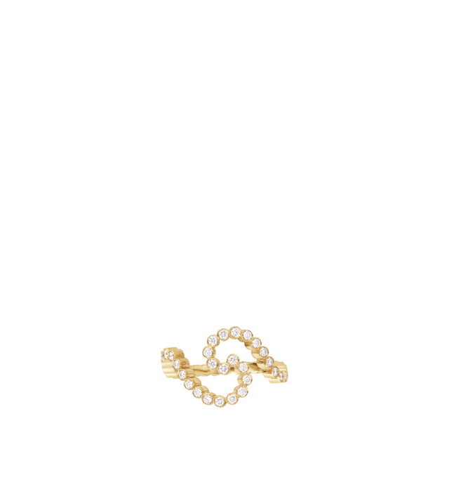 Image 1 of 1 - GOLD - SOPHIE BILLE BRAHE Gaia Ensemble Ring featuring 18K certified recycled yellow gold with a total of 0.83 carat Top Wesselton VVS diamonds. Handmade in Italy. Cheap Luxury Handbag Shop offers a range of initial pieces from this collection in-store. For personal consultation and detailed information about jewelry, please contact our dedicated stylist team at personalshopping@hirshleifers.com. This item may be restricted for online purchase to international clients. For assistance purchasing this item