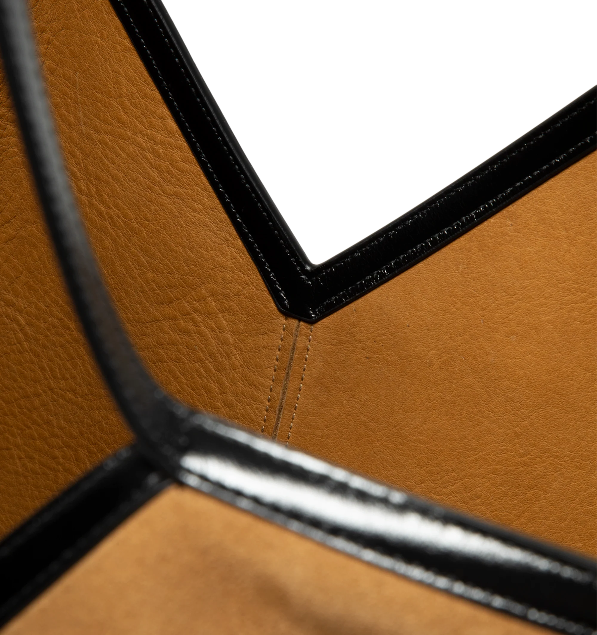 Image 3 of 3 - BROWN - Saint Laurent Womens Slim Tote Bag is crafted from velour grained leather. Features a spacious silhouette, suede lining, subtle Y-stitched signature, hook closure, interior zip pocket, and top handles. Main Material: Suede Leather; Lining: Suede. Made in Italy. 